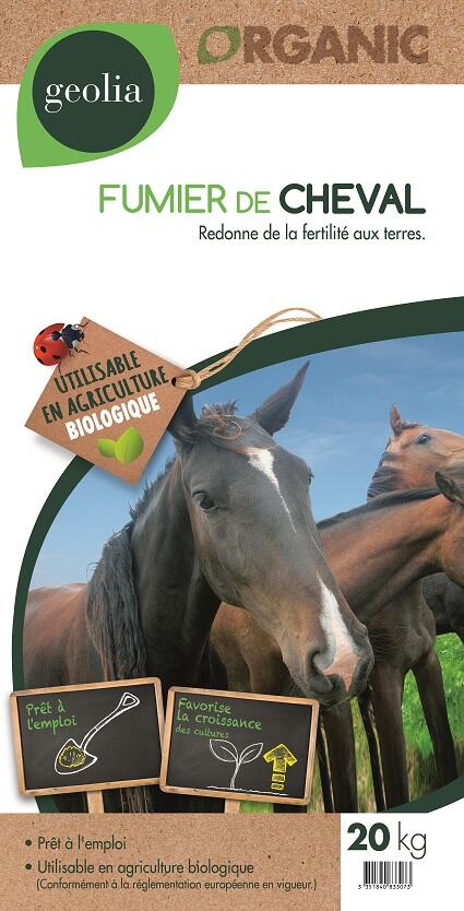 Fumier de cheval potager GEOLIA 20kg