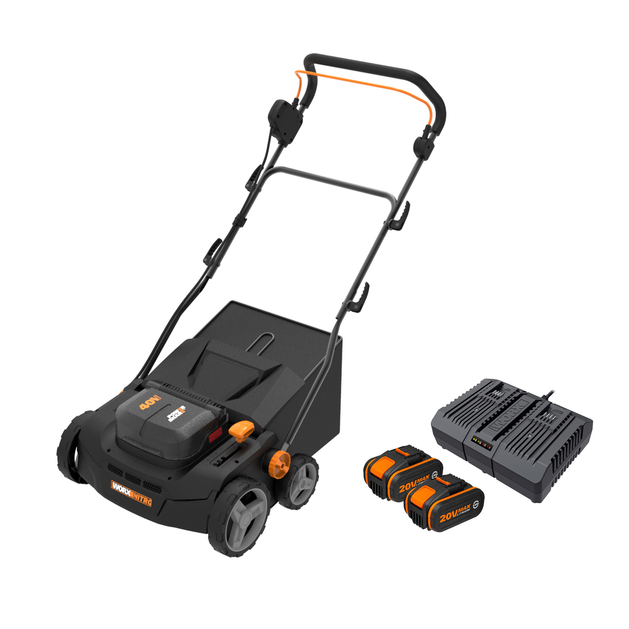 Escarificador eléctrico wg855 worx 20v2ah 20v