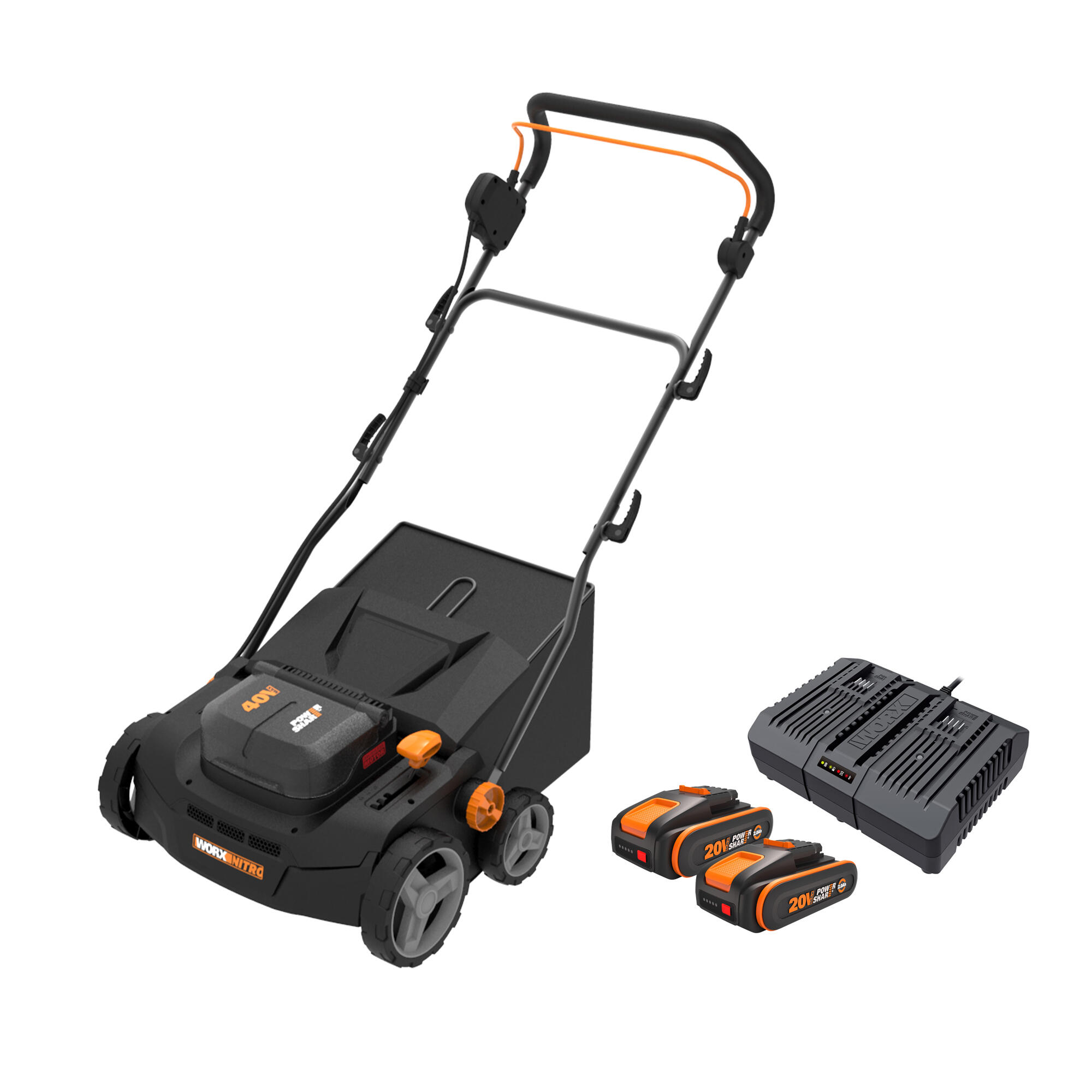 Escarificador eléctrico wg855 worx 20v2ah 20v