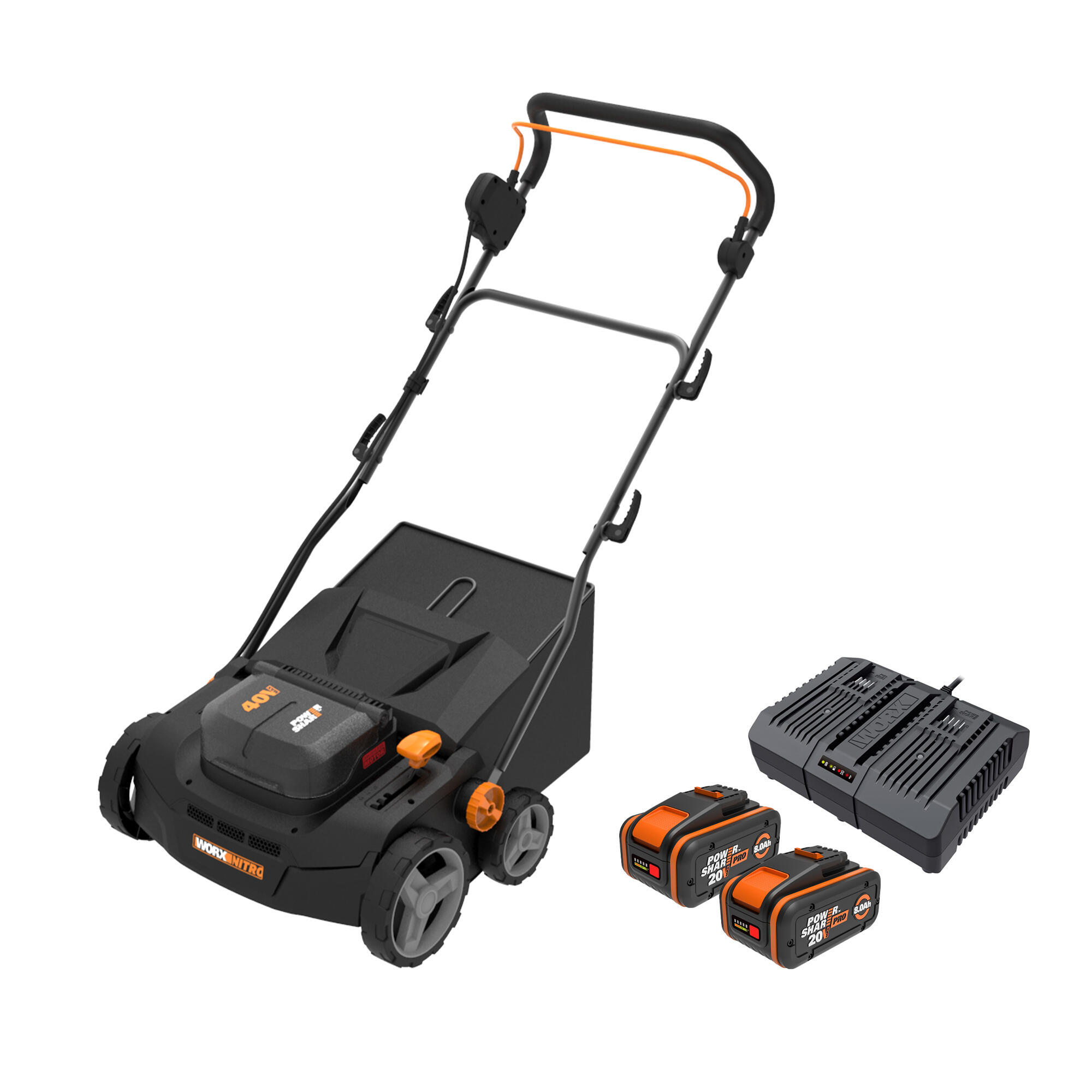 Escarificador eléctrico wg855 worx 20v8ah pr 20v