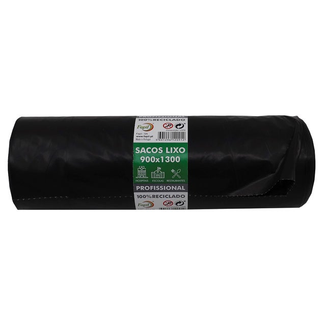 ROLO DE SACOS PARA LIXO FAPIL 160L 60MIC 8 UNIDADES