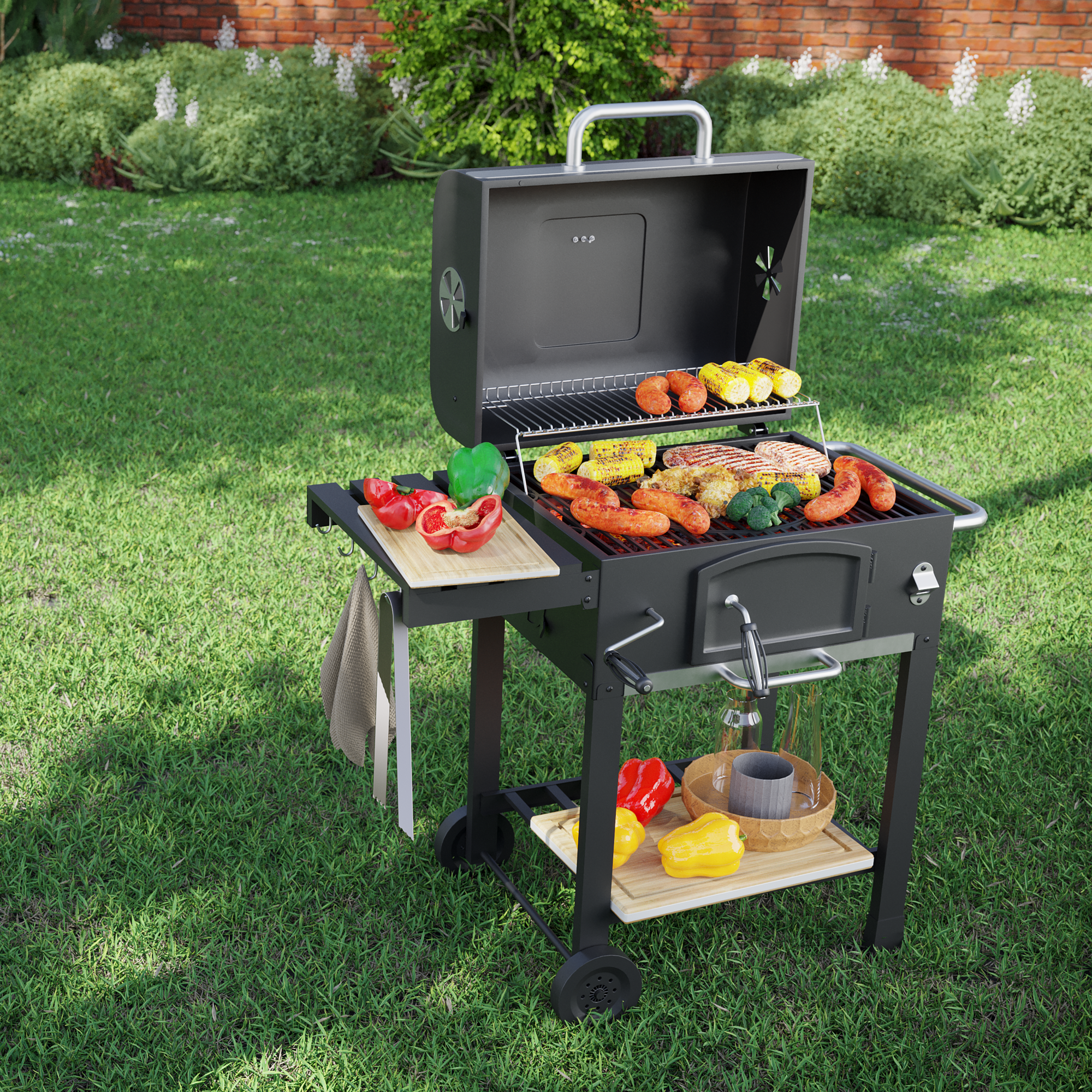 grill w ogrodzie