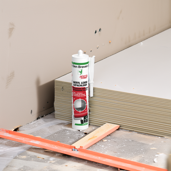 Akryl do wypełniania fug pomiędzy płytami G-K.
