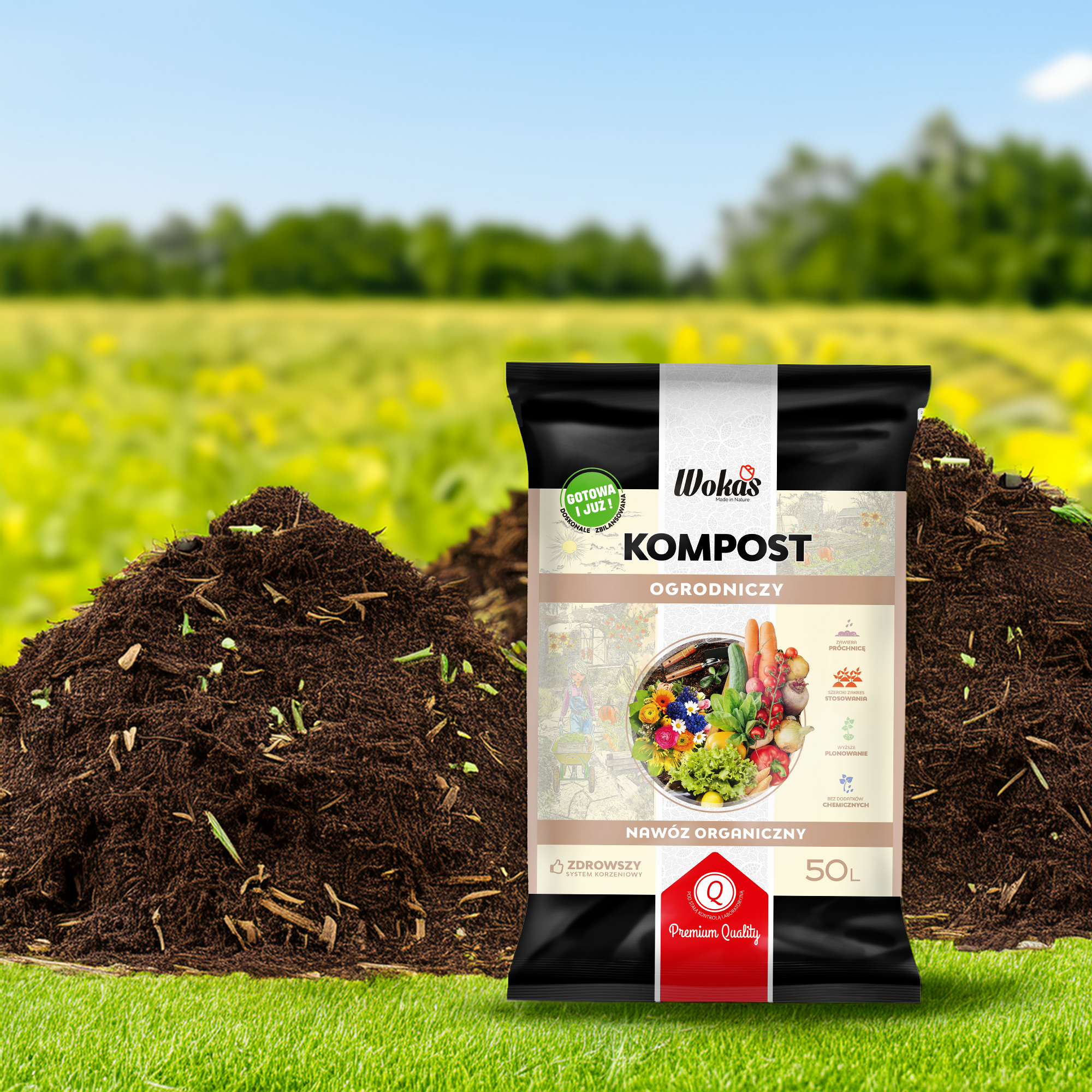 Nawóz kompost ogrodniczy 50l - 0