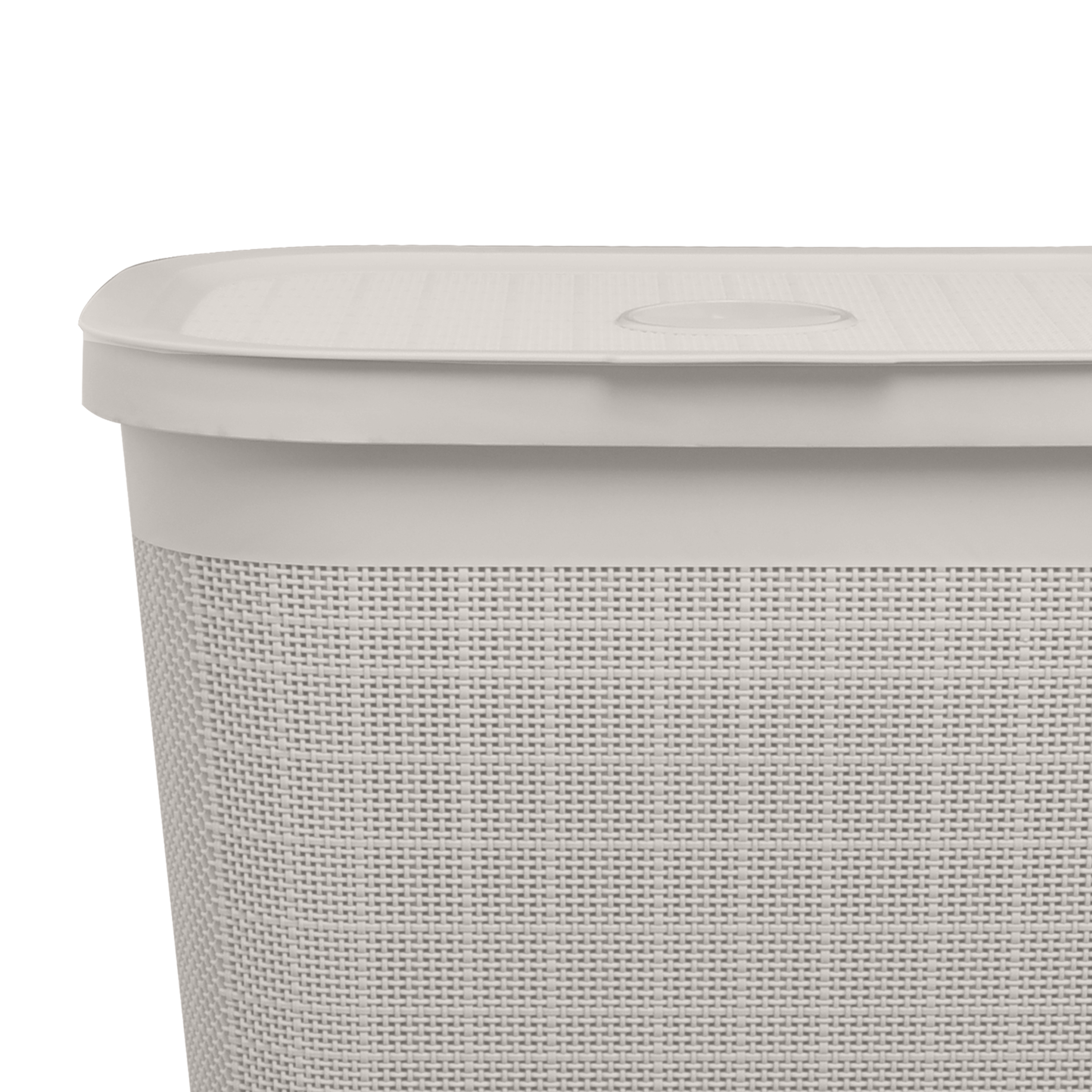 Cesto roupa 60 lt bege Sensea Linen - 5