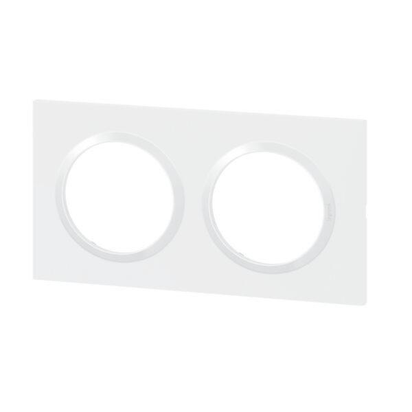 Plaque double Dooxie, LEGRAND, blanc - 4