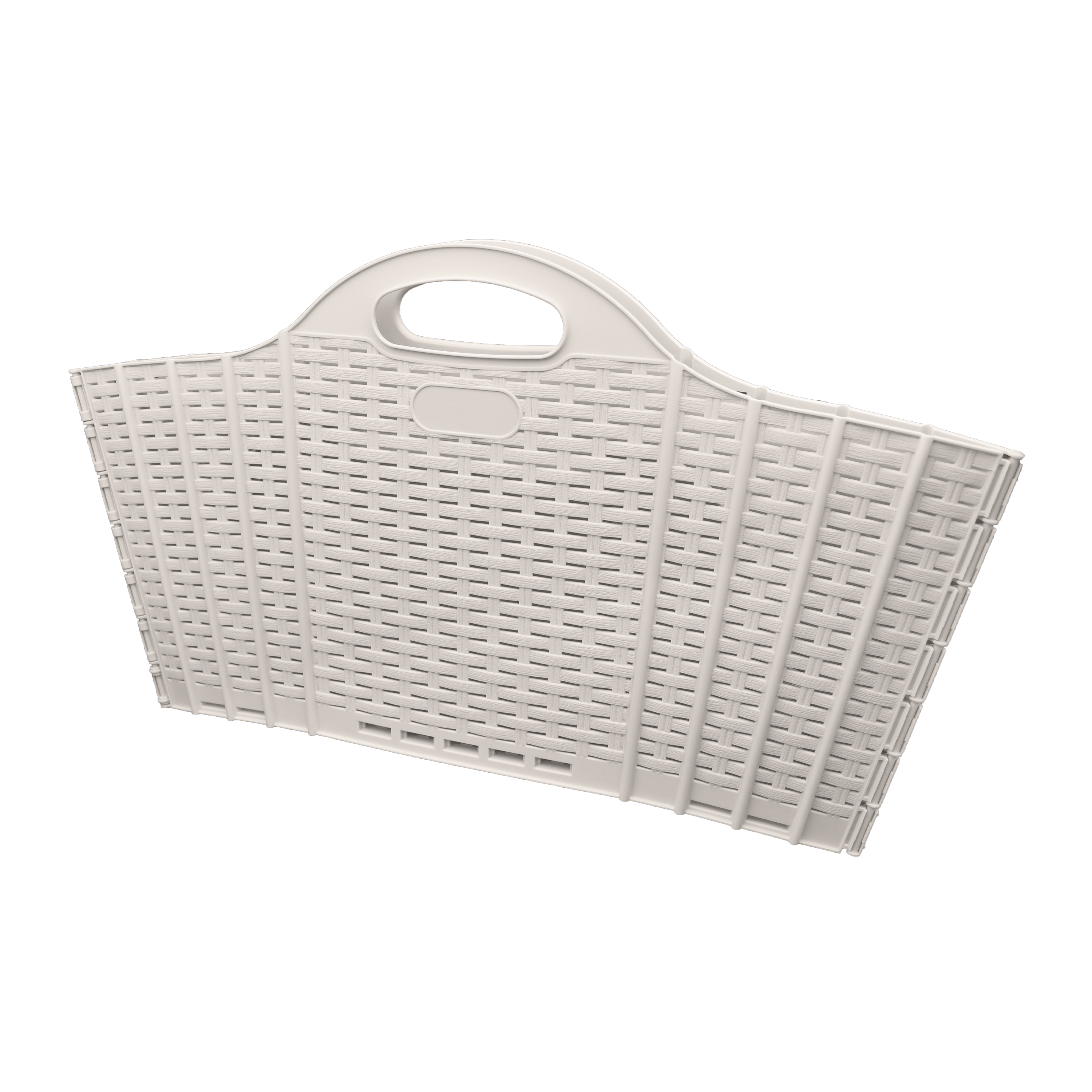 Cesto roupa dob 40 lt bege Sensea Linen - 6