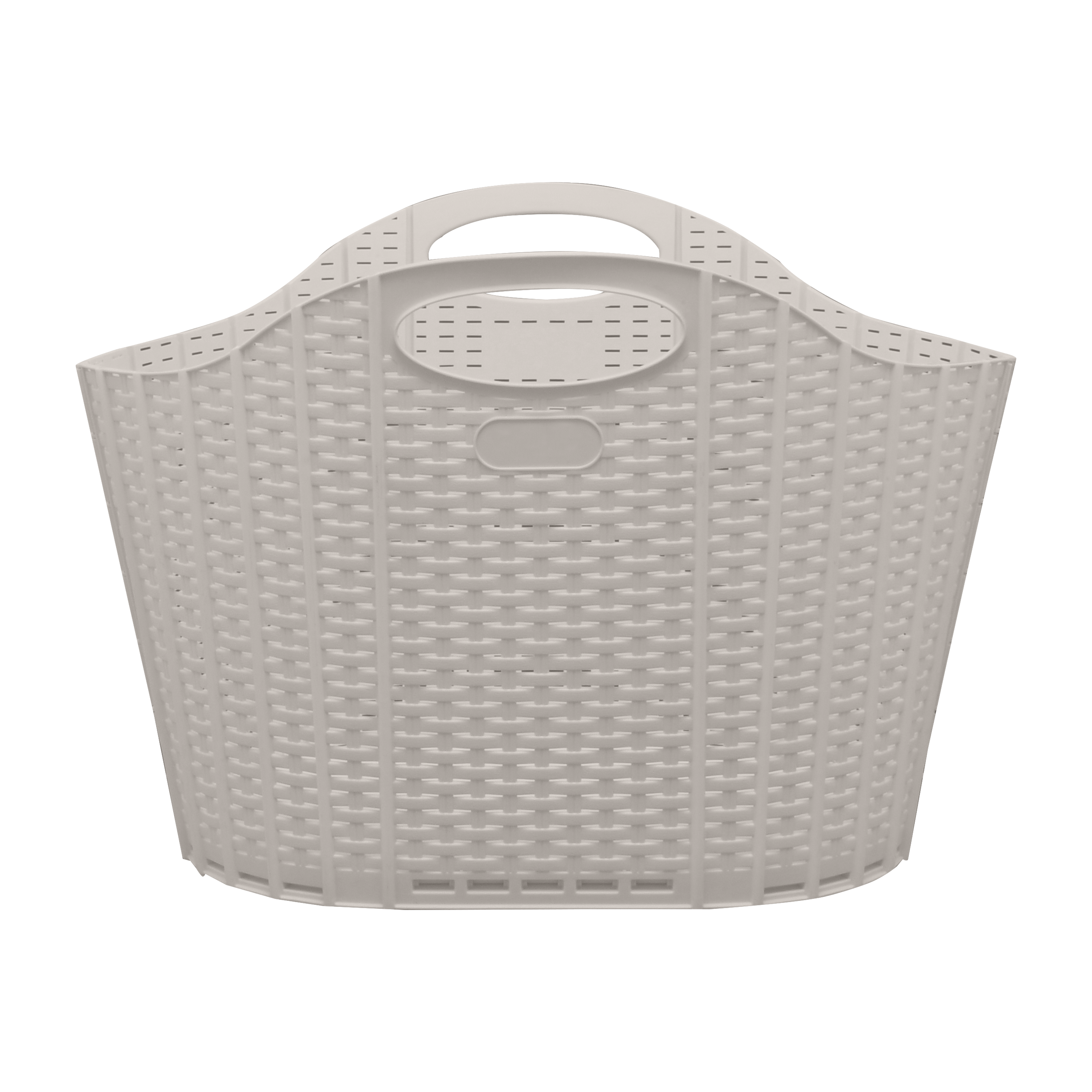 Cesto roupa dob 40 lt bege Sensea Linen - 7