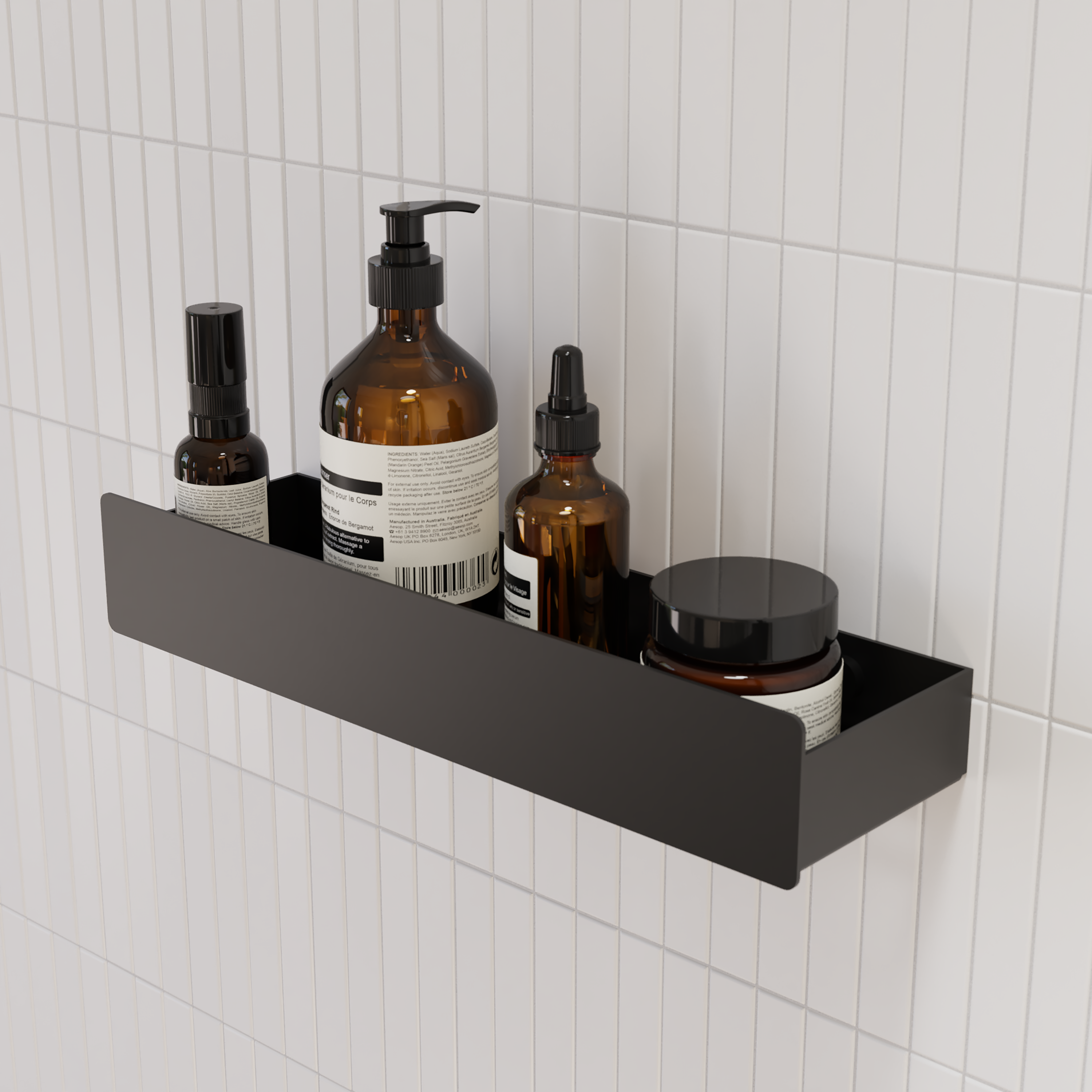 Prateleira de duche preto Neo Sensea - 4