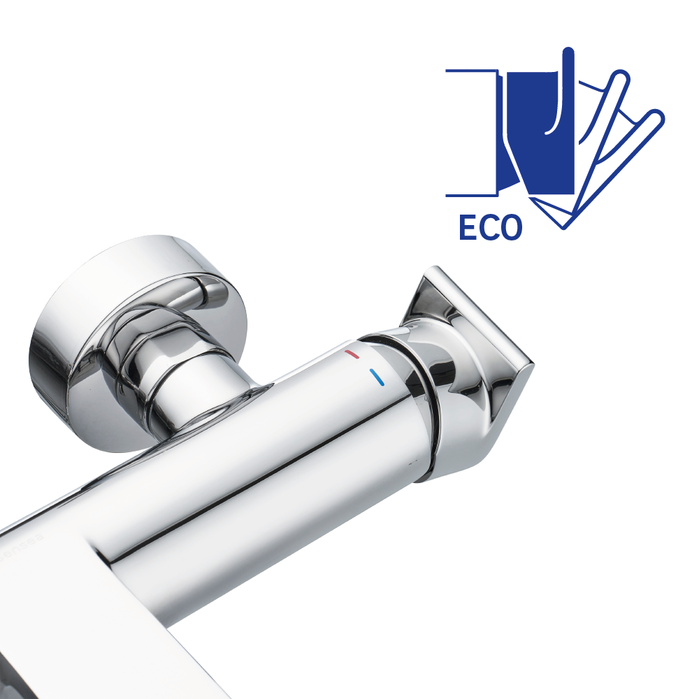 Mezclador de baño ecológico cromado Cinta Sensea - 1