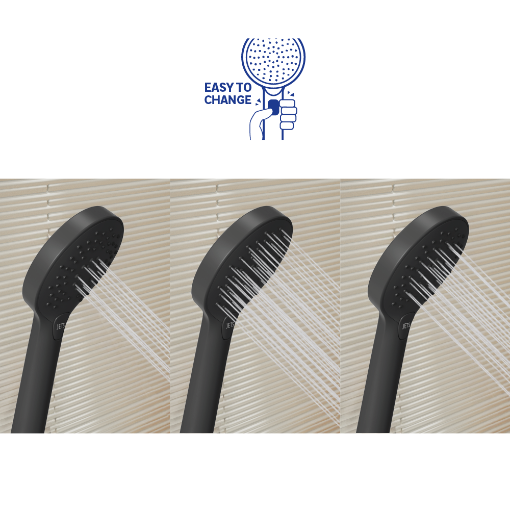 Chorros de ducha negros Sensea Icon - 1