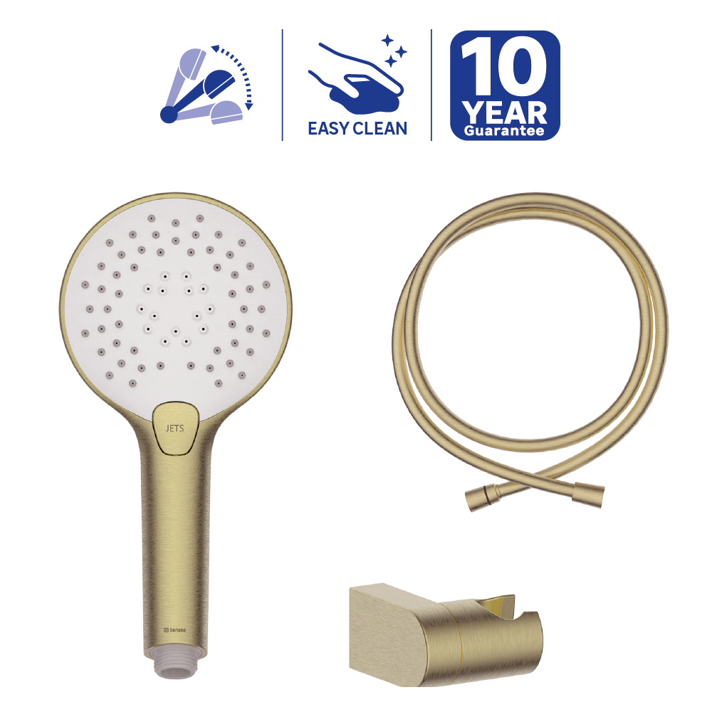 Vista despiezada del trío garantizado, icono de latón cepillado Sensea - 3