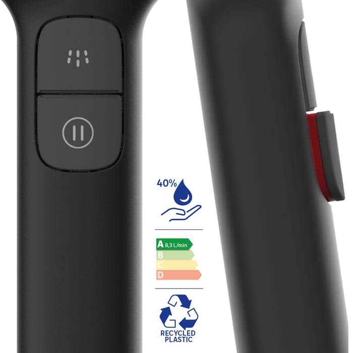 Ducha de agua ecológica remix blk 