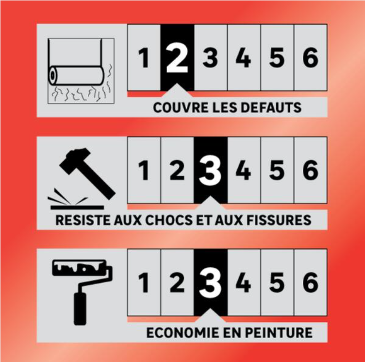 Papier peint à peindre 170 g/m² Taloche, l.0.53 x L.10.05 m - 4