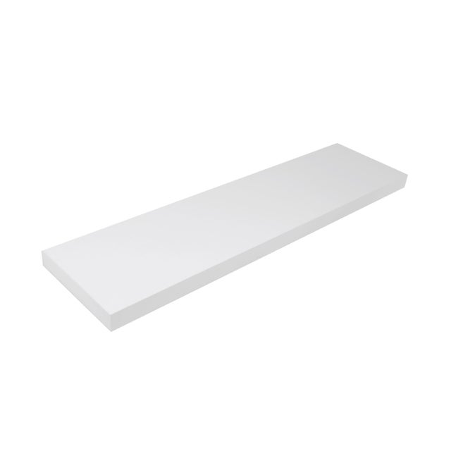 Mensola a muro SPACEO dritto in mdf L 90 x P 23.5 cm bianco