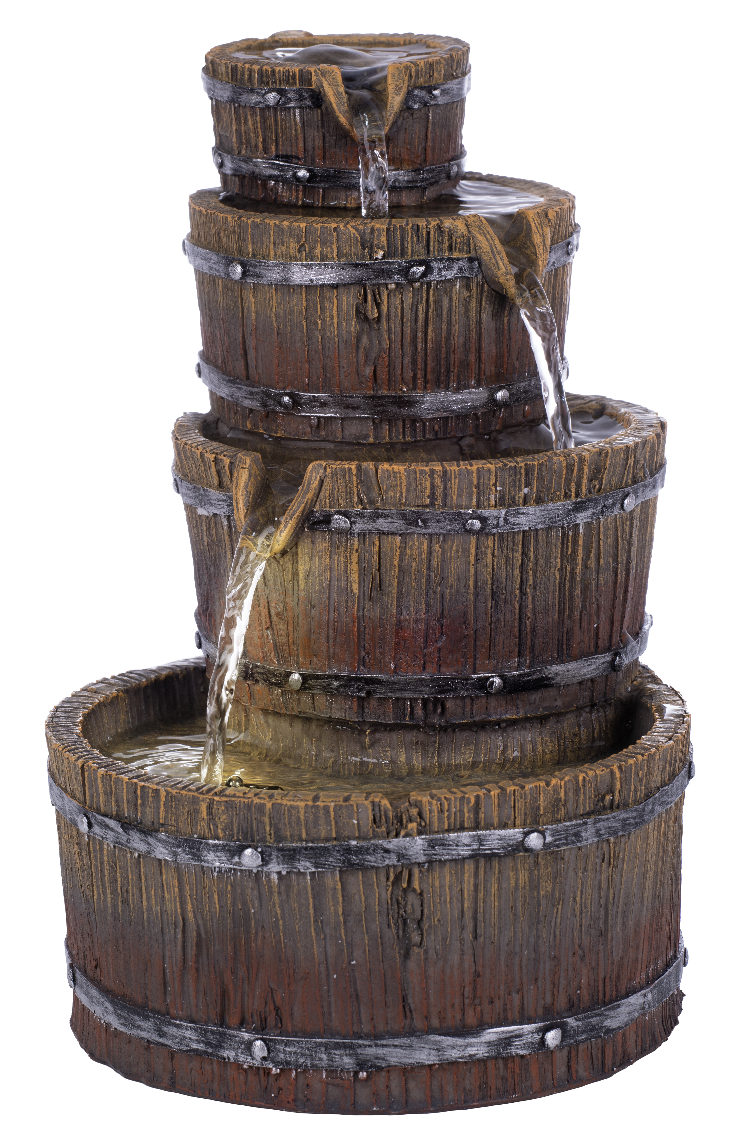 Fontanna dekoracyjna do ogrodu ze światłem LED Balie DLH