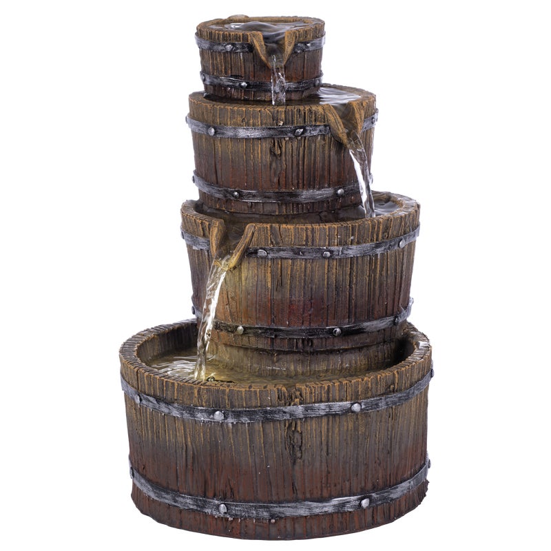 Fontanna dekoracyjna do ogrodu ze światłem LED Balie DLH