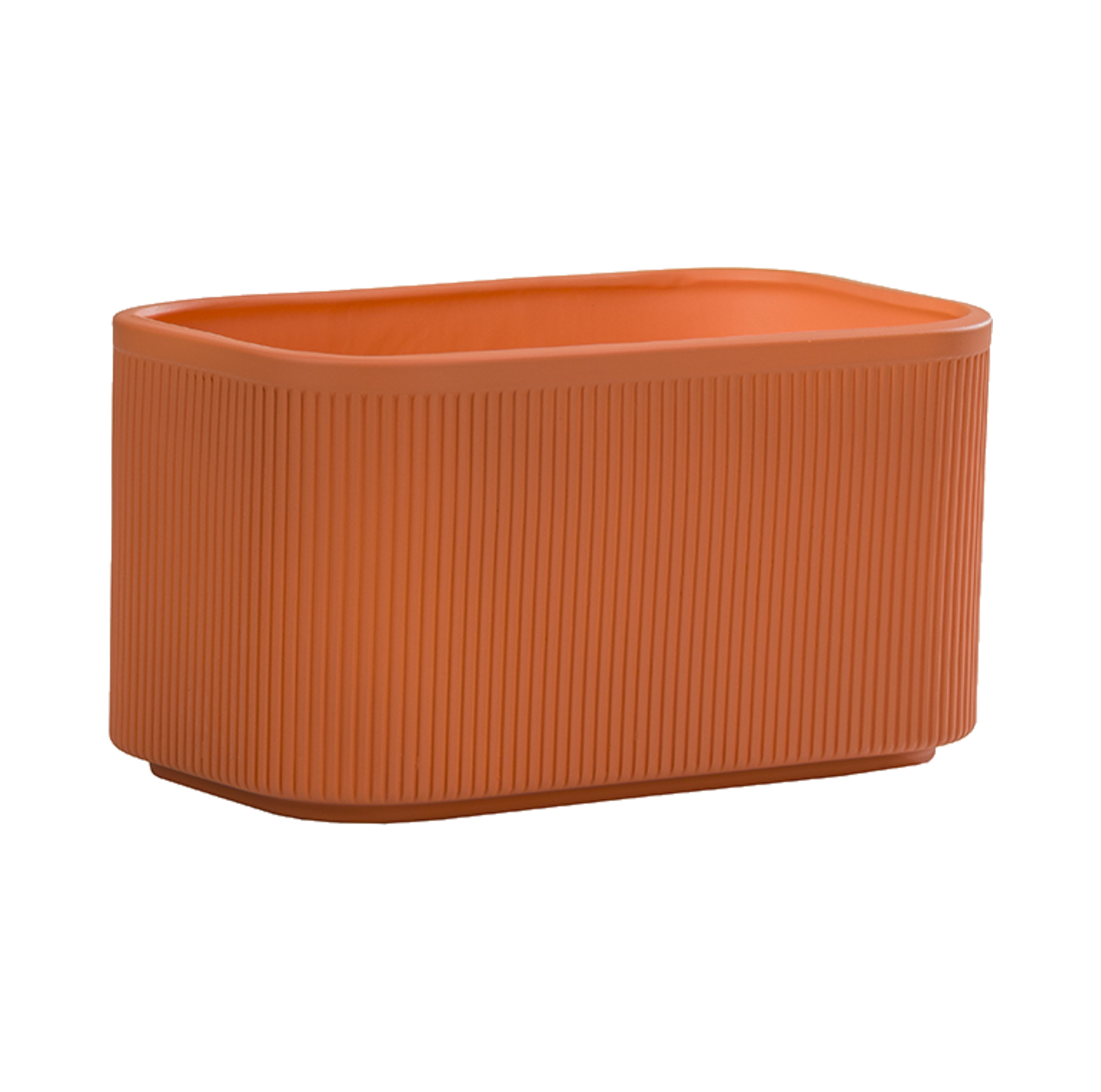Osłonka doniczki ceramiczna Ronda 25.5x13.5 cm terakota mat Eko-Ceramika