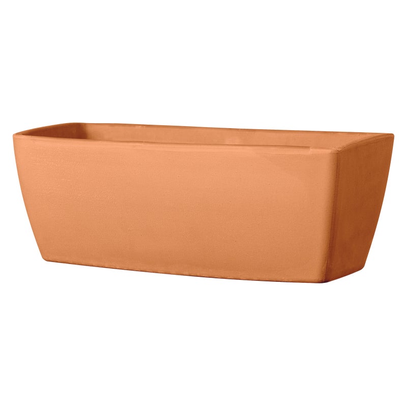 Skrzynka balkonowa 32x16.2 cm gliniana jasny brąz Garda Deroma