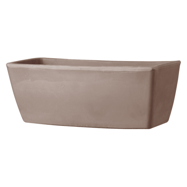 Skrzynka balkonowa 32x16.2 cm gliniana grafit Garda Deroma