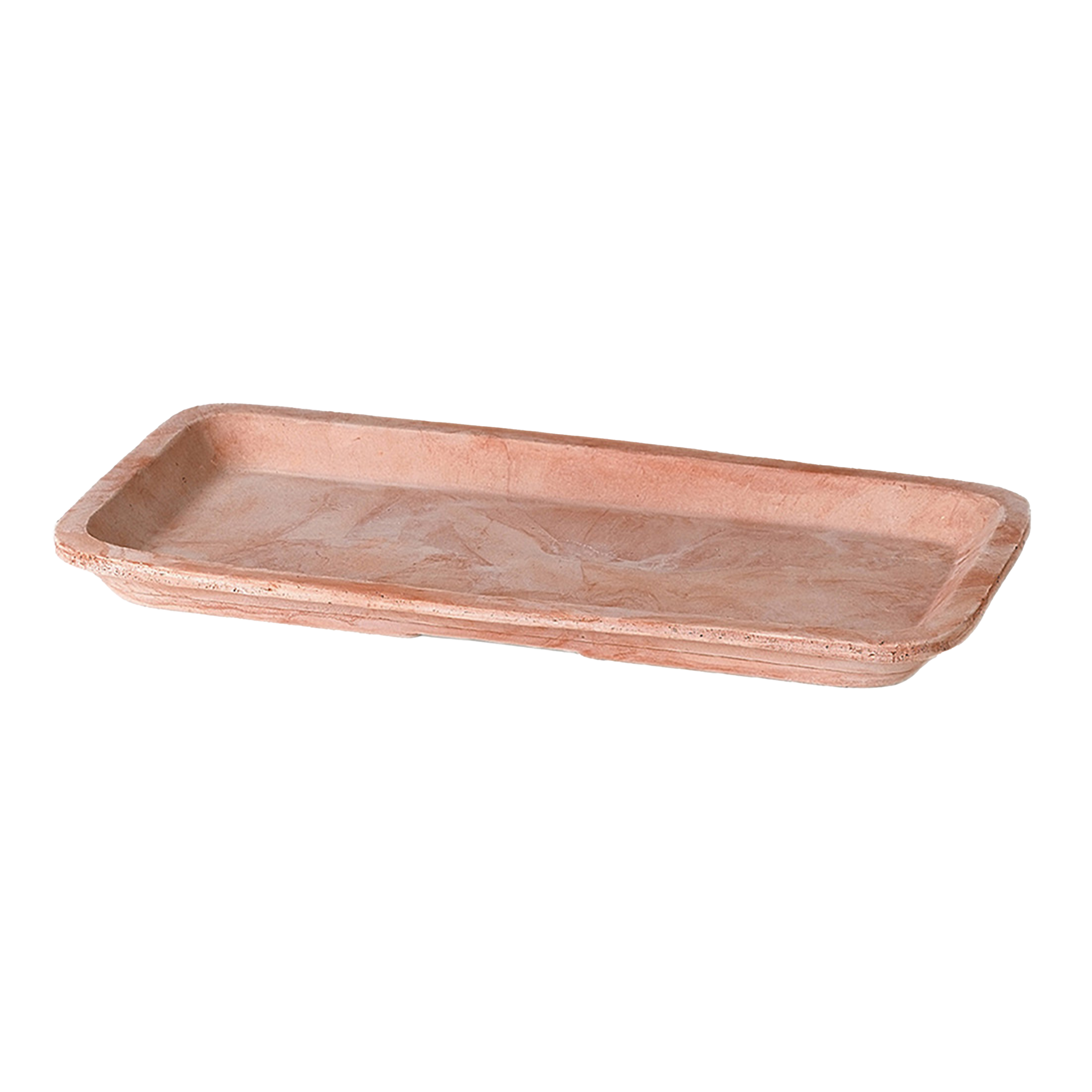 Podstawka gliniana 40x20 cm biała Deroma