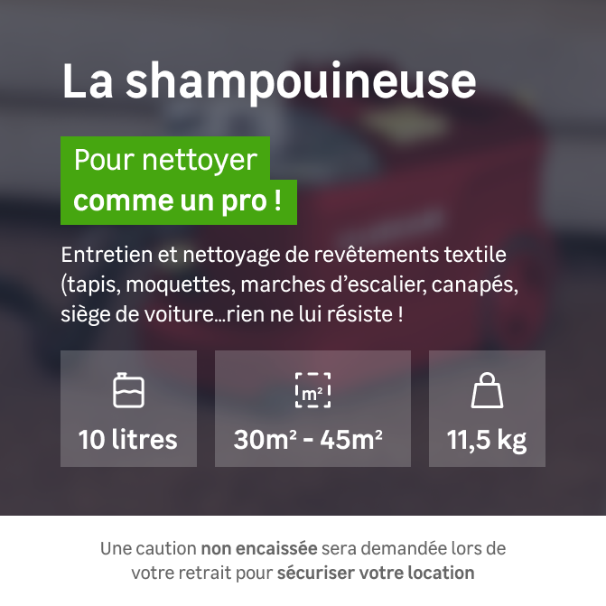 Location de shampouineuse 10L, Loxam - 7