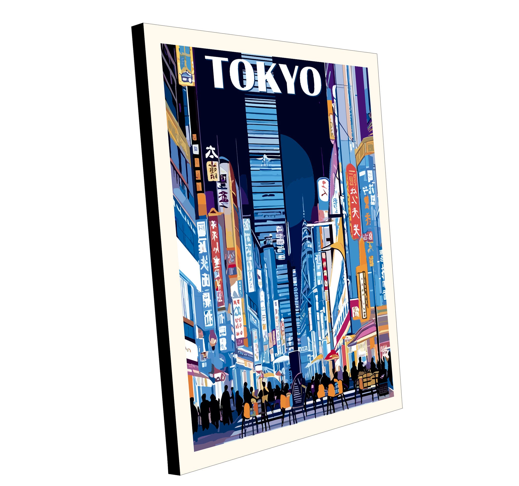 Pintura impresa sin marco Tokio Ciudad 70 x 50 cm | Leroy Merlin