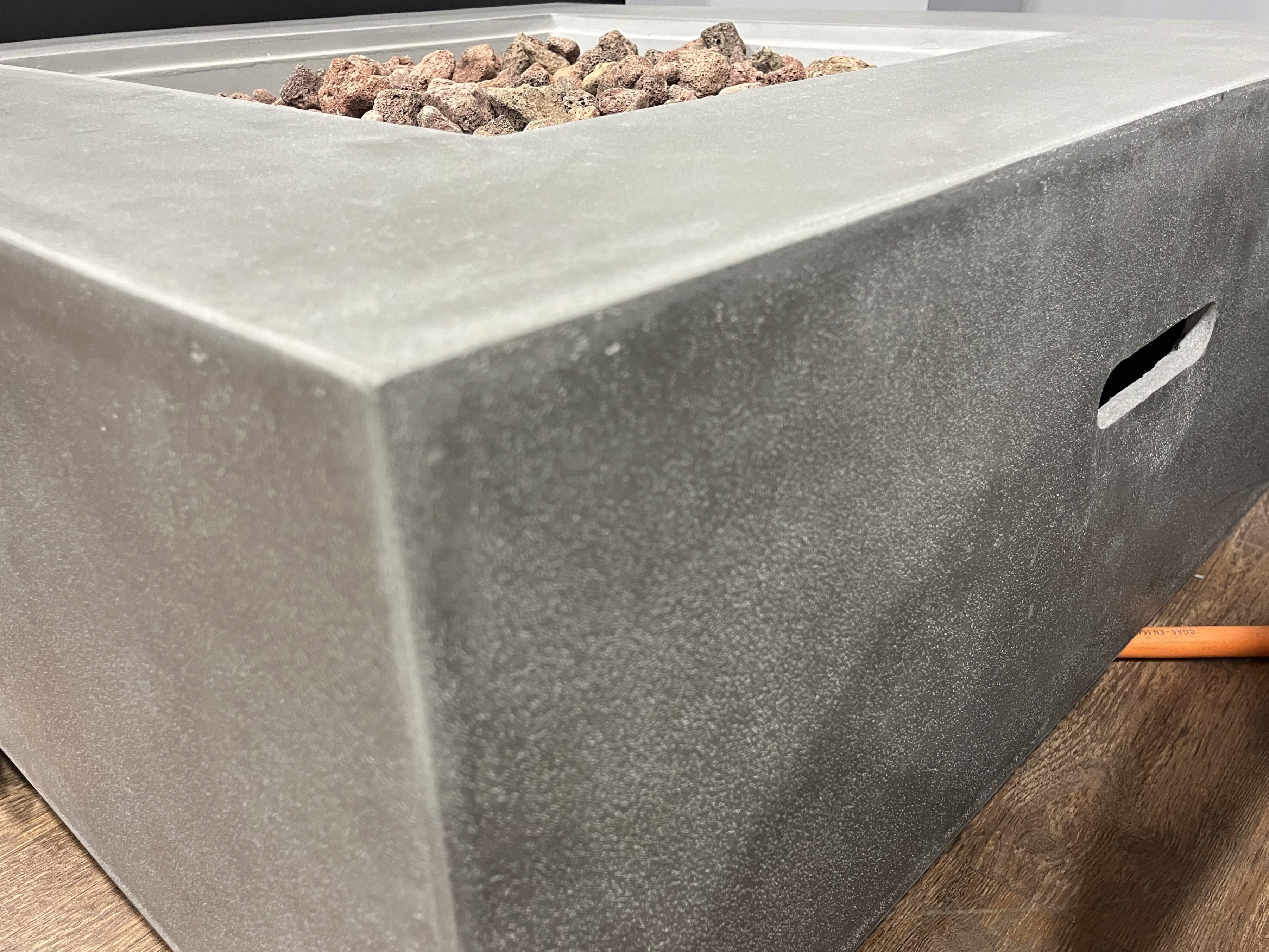 Mesa de exterior gris con brasero de gas LOA 16 kW - 5
