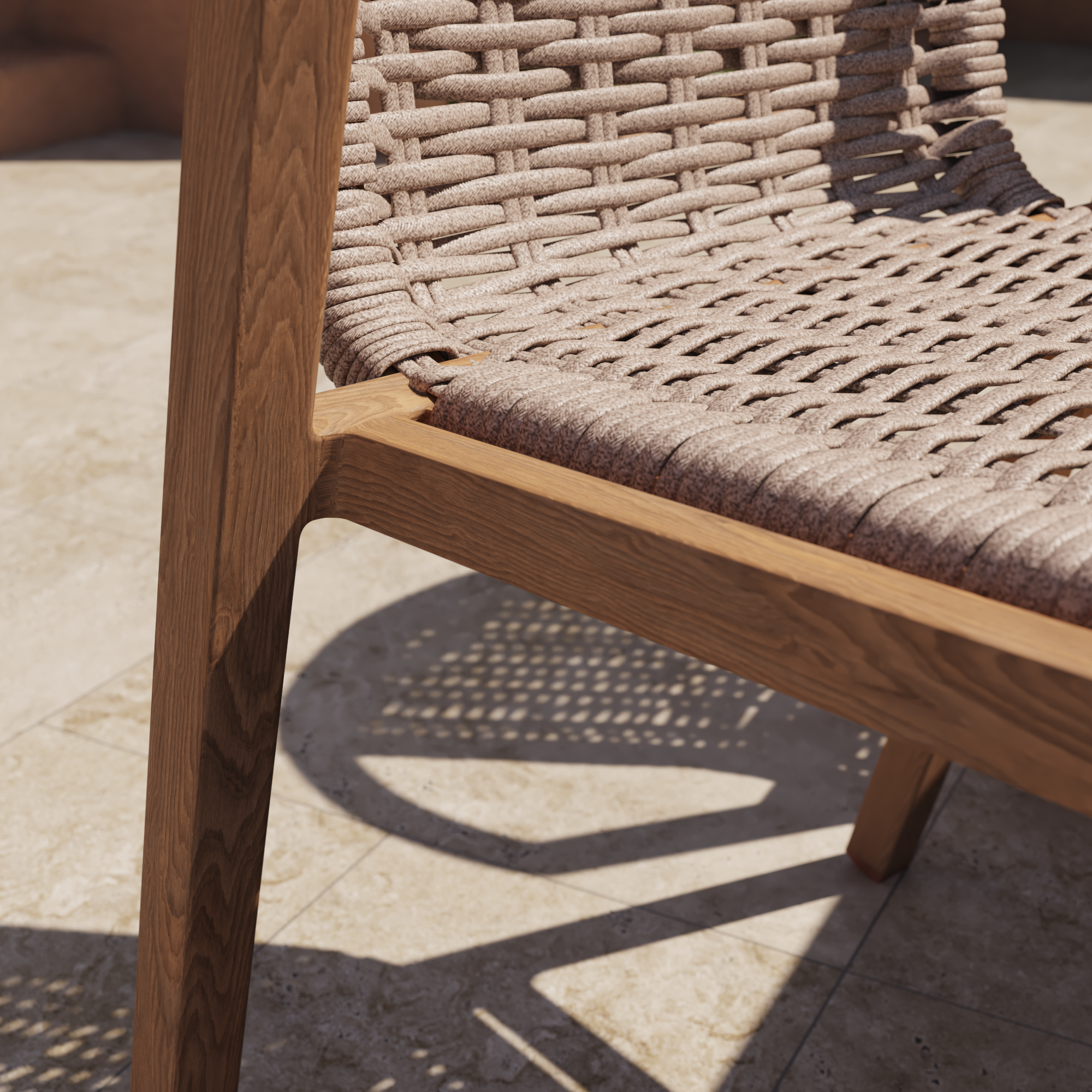 Sedia da giardino in alluminio Gaia NATERIAL, seduta in rattan sintetico tortora - 28
