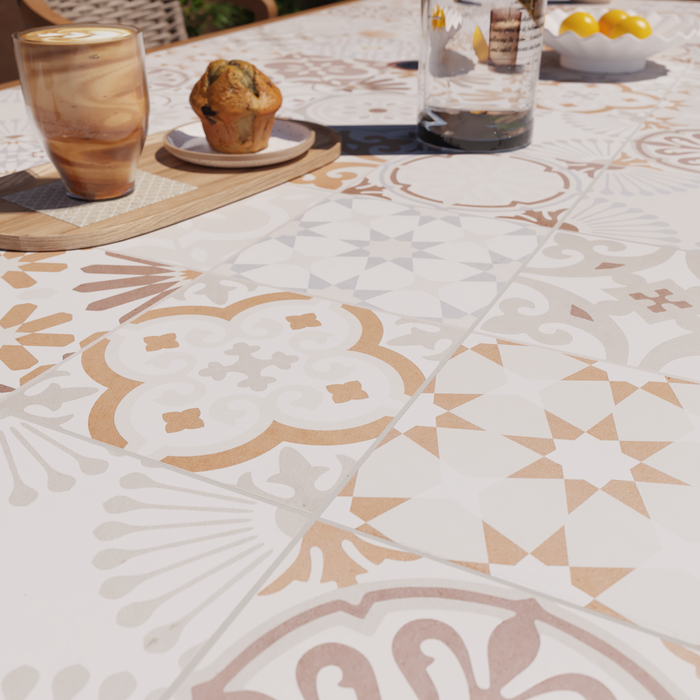 Mesa de jardín de comedor de aluminio Gaia 