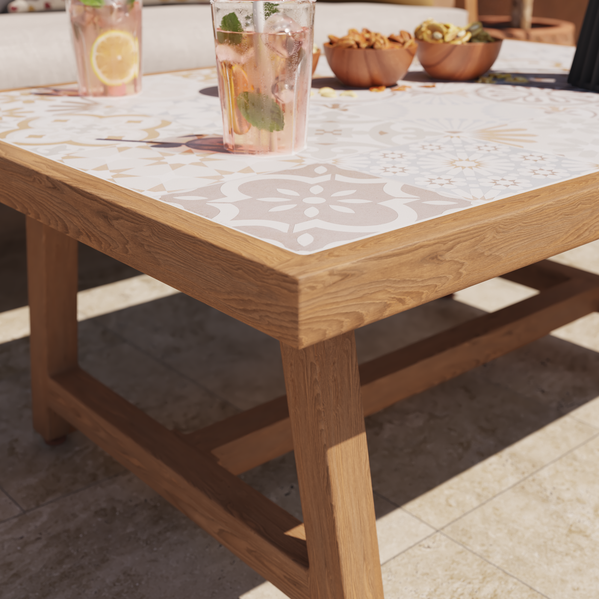 Conjunto de jardín Gaia de aluminio para 4 comensales - 15