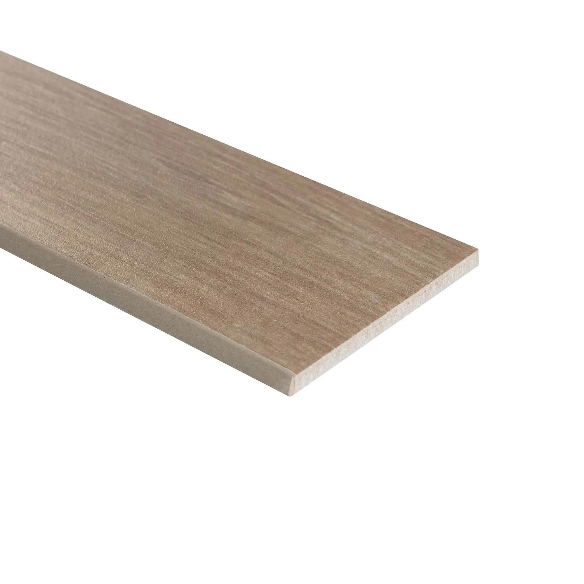 Rodapié porcelánico Ipanema 75x9 cm madera taupe ARTENS - 5