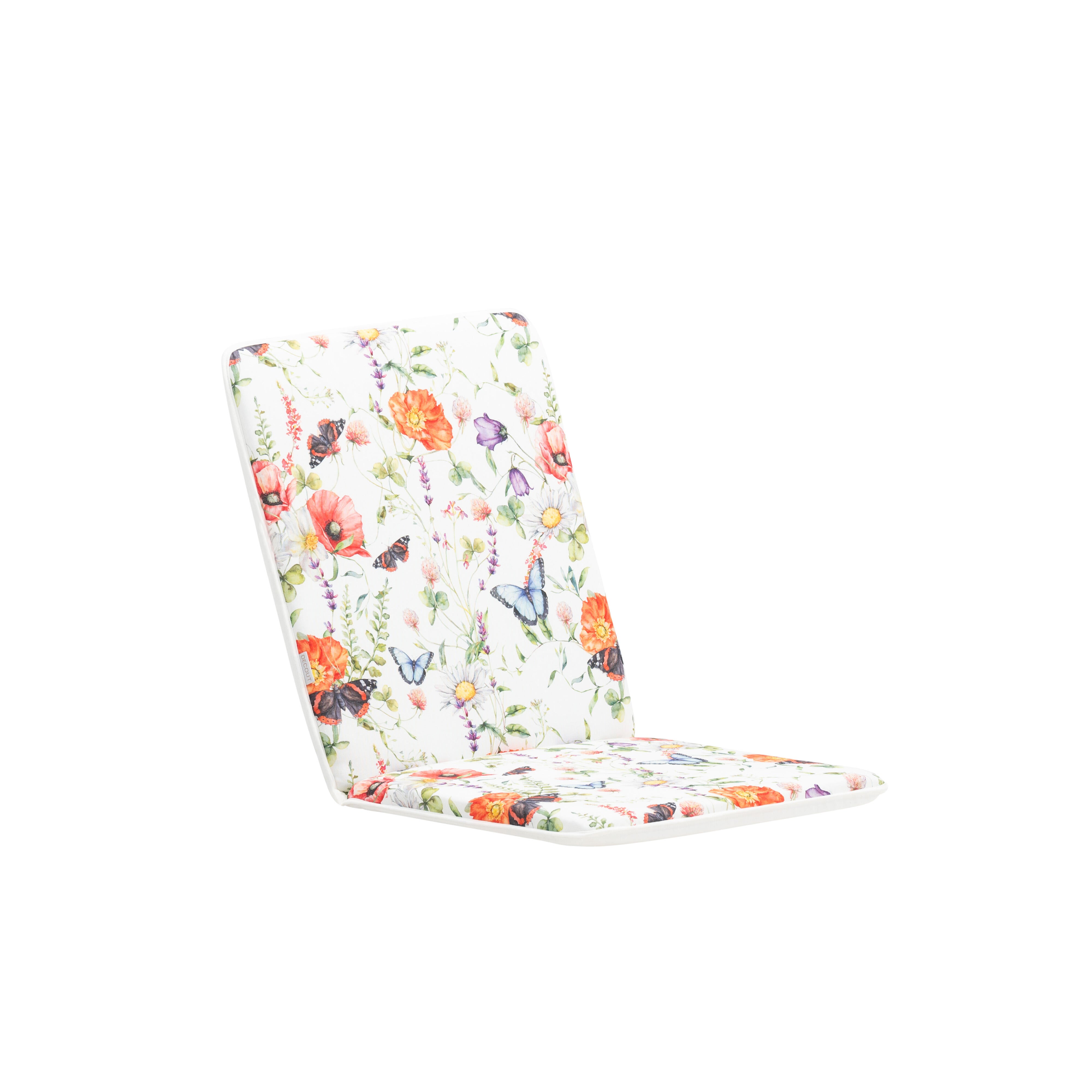 Cojín de silla con respaldo Mariposa multicolor 47x94 cm - 2