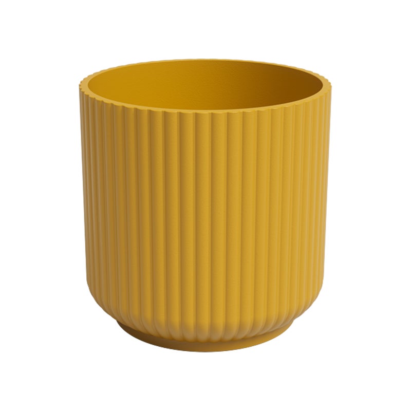 Osłonka doniczki gliniana Luna 18.5cm żółta Artevasi