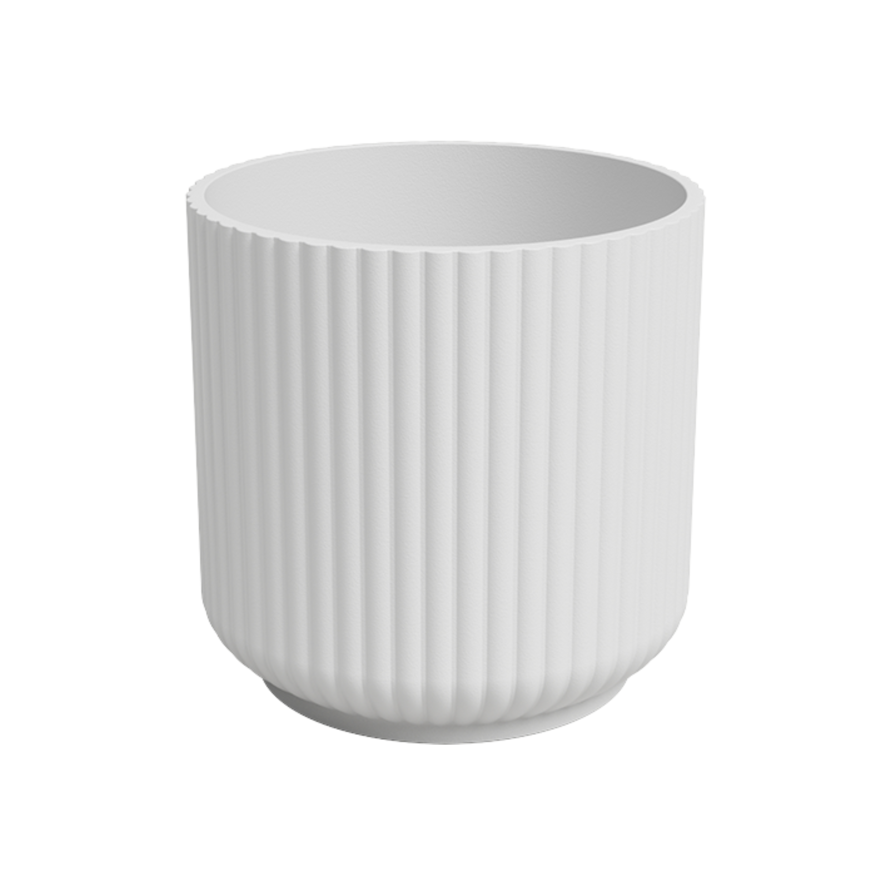 Osłonka doniczki gliniana Luna 13.5cm biała Artevasi