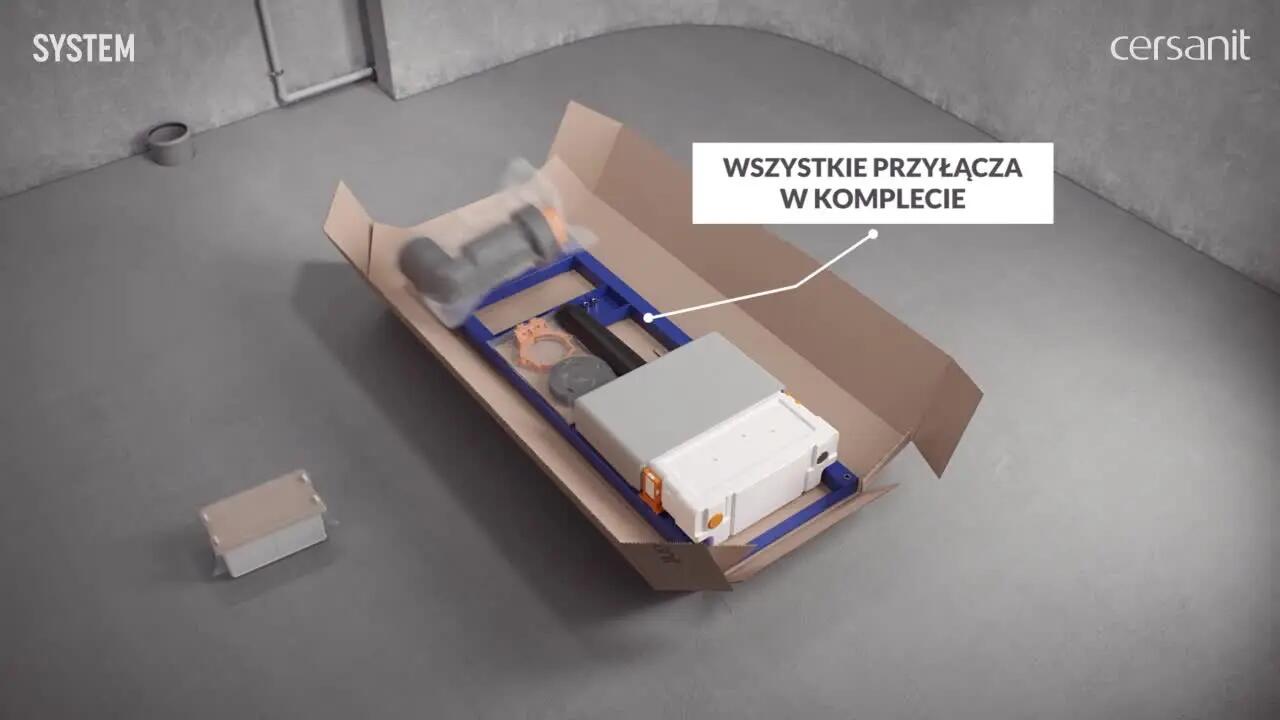 Zestaw podtynkowy WC Cromo Czarny Cersanit - 2