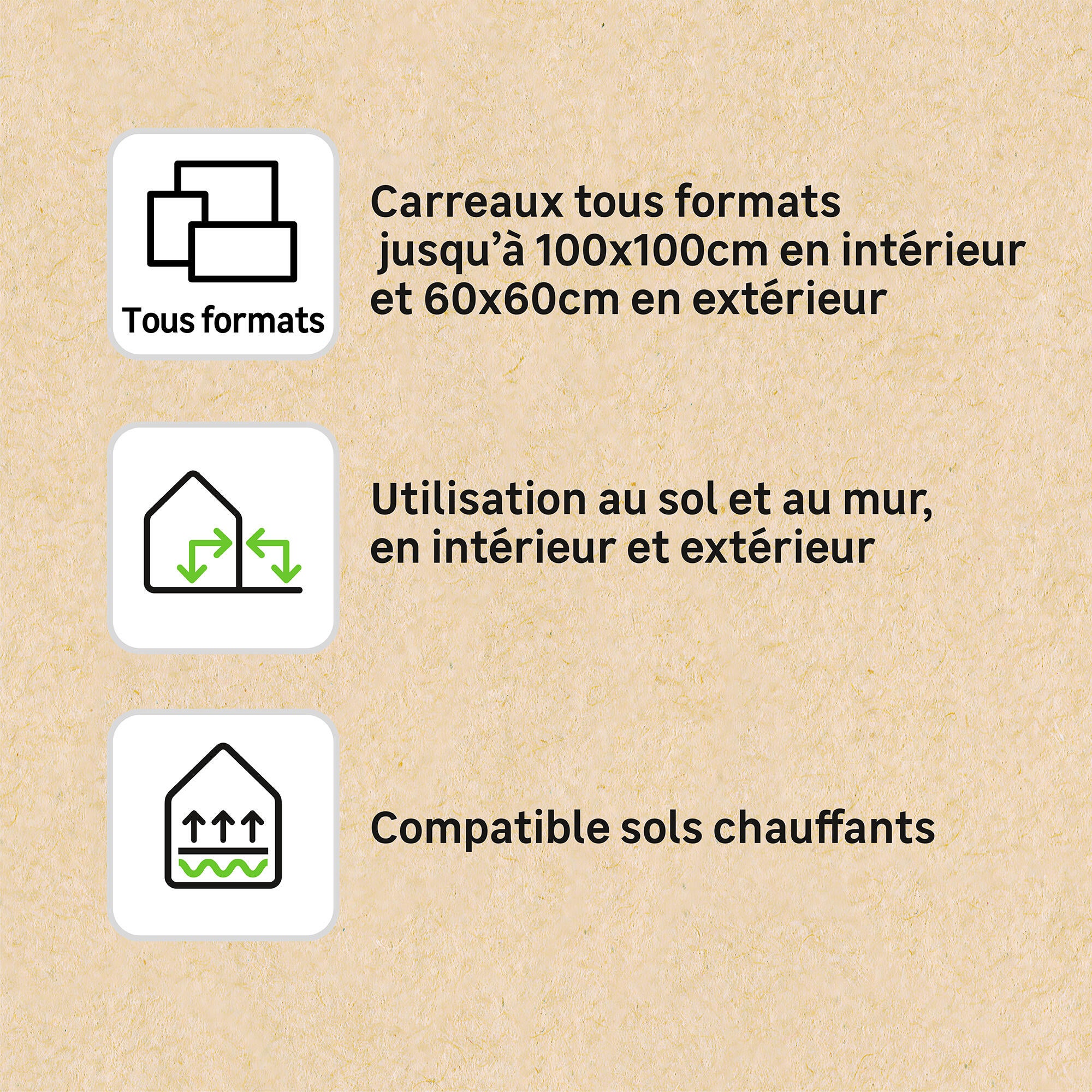 Colle à carrelage FLEX, tous formats, 25 kg, AXTON, blanche - 3