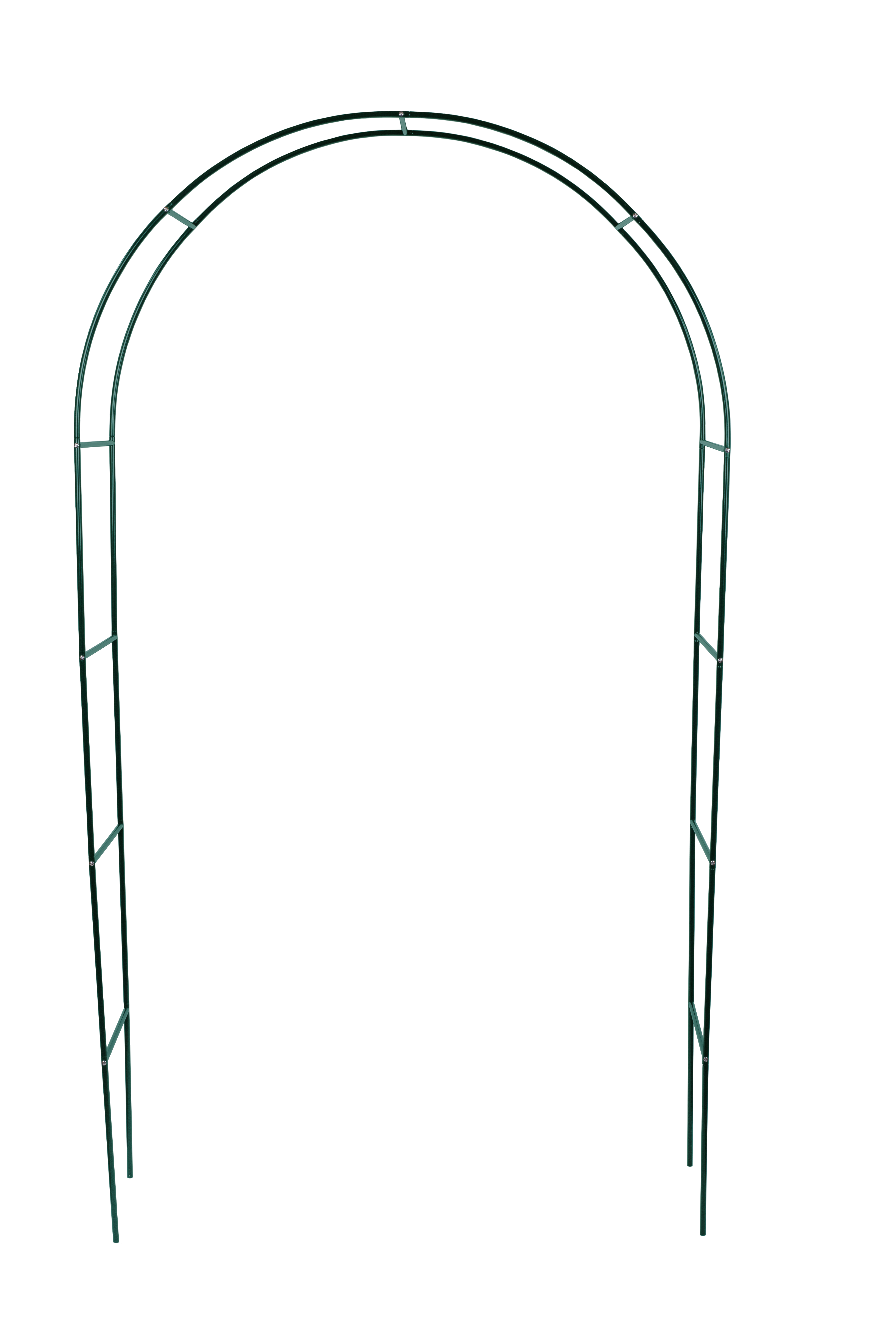 Pergola ogrodowa metalowa 140x37x240cm z łukiem DLH - 3