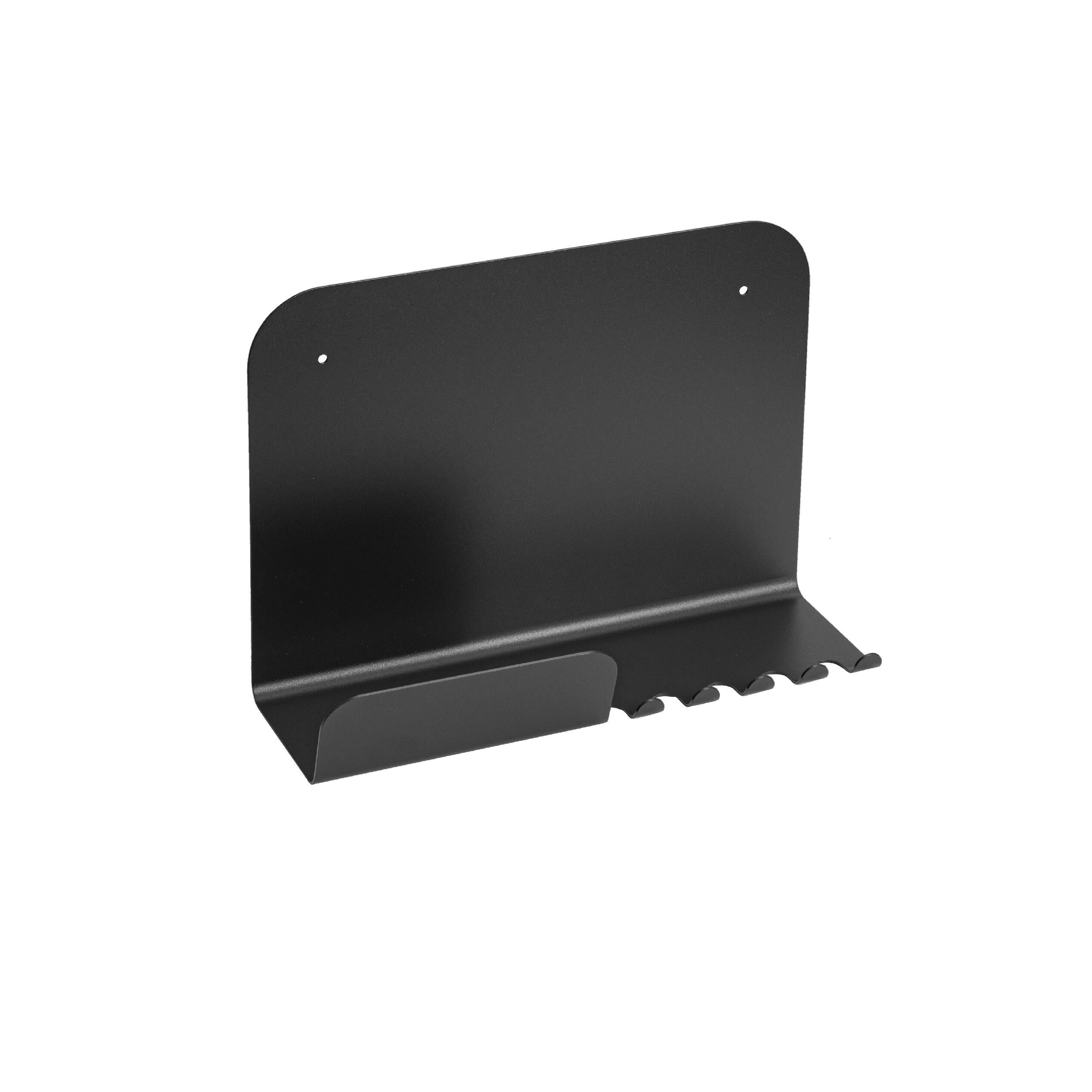 Prateleira de metal multifunções 40x10x24cm preto - 3