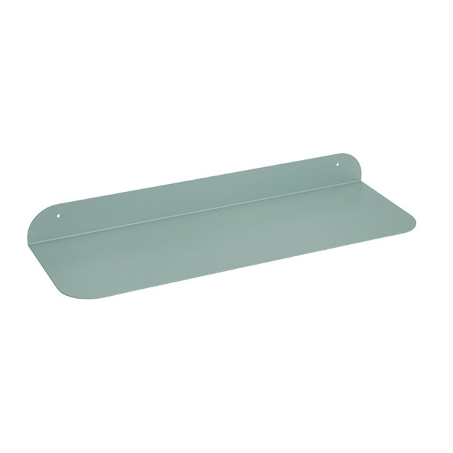 Mensola a muro Mastic SPACEO a l in acciaio L 60 x P 20 cm verde acqua
