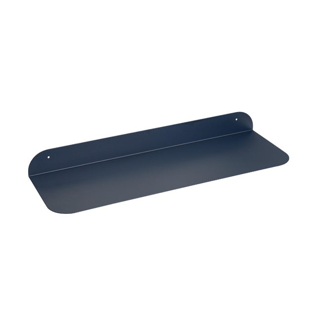 Mensola a muro Balsa SPACEO a l in acciaio L 60 x P 20 cm blu scuro