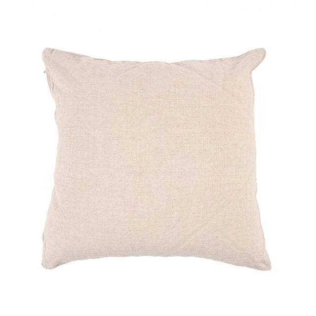 Funda de cojín cuadrada Danae 100% lino lavado 45 x 45 cm INSPIRE liso beige natural doble cara con cremallera