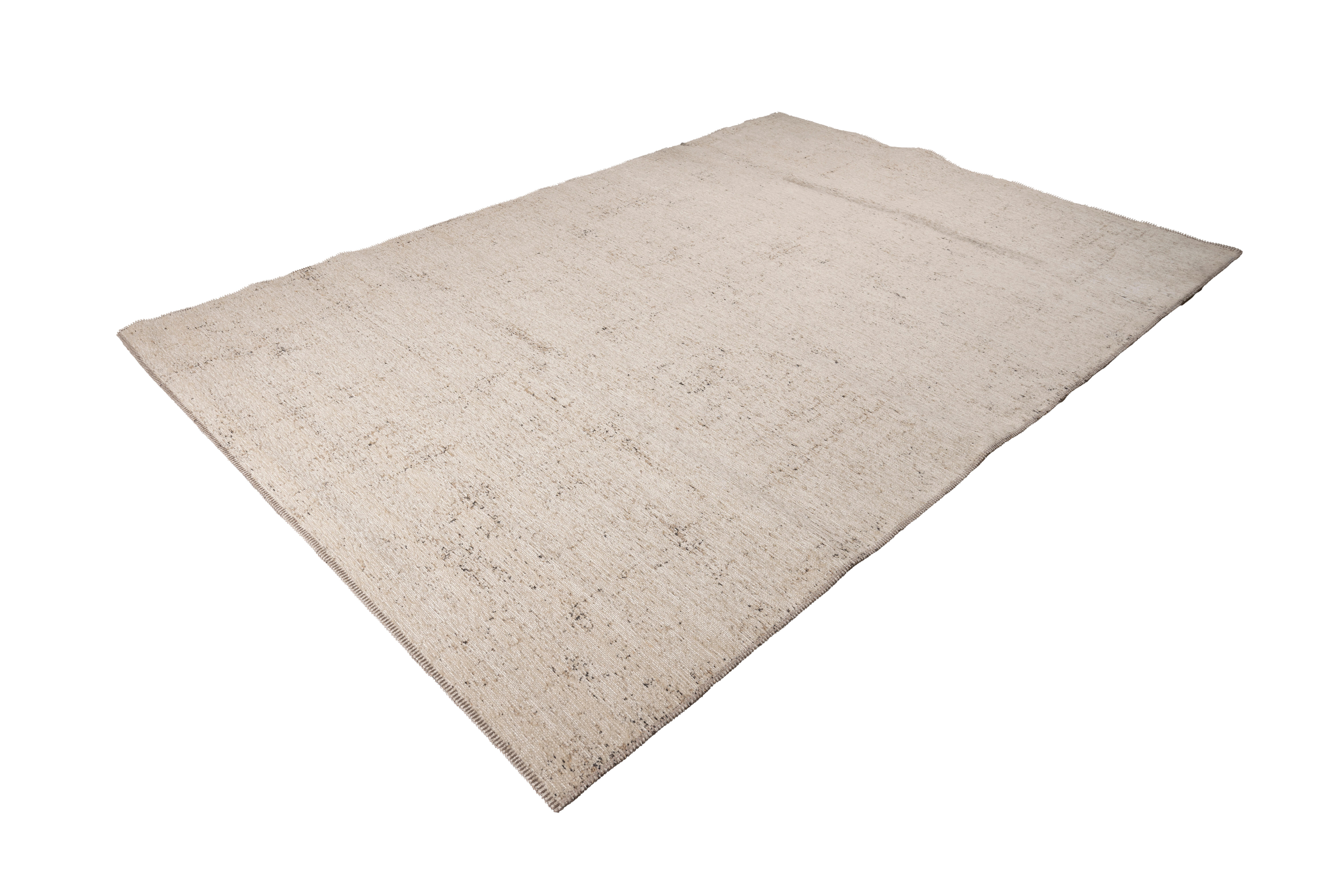 Alfombra poliéster Sparkles 160x230cm tejido plano INSPIRE liso crema - 11