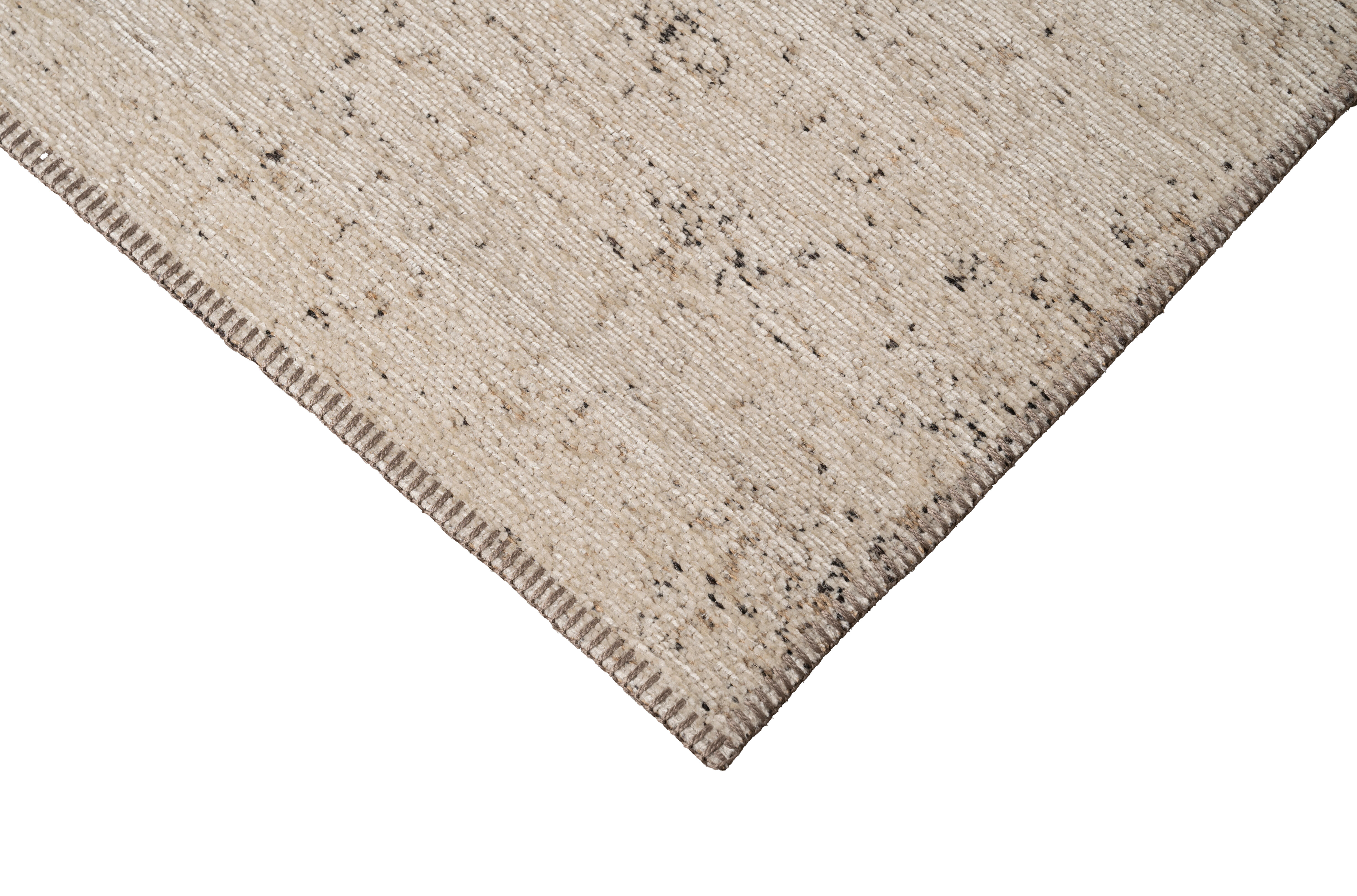 Alfombra poliéster Sparkles 160x230cm tejido plano INSPIRE liso crema - 7