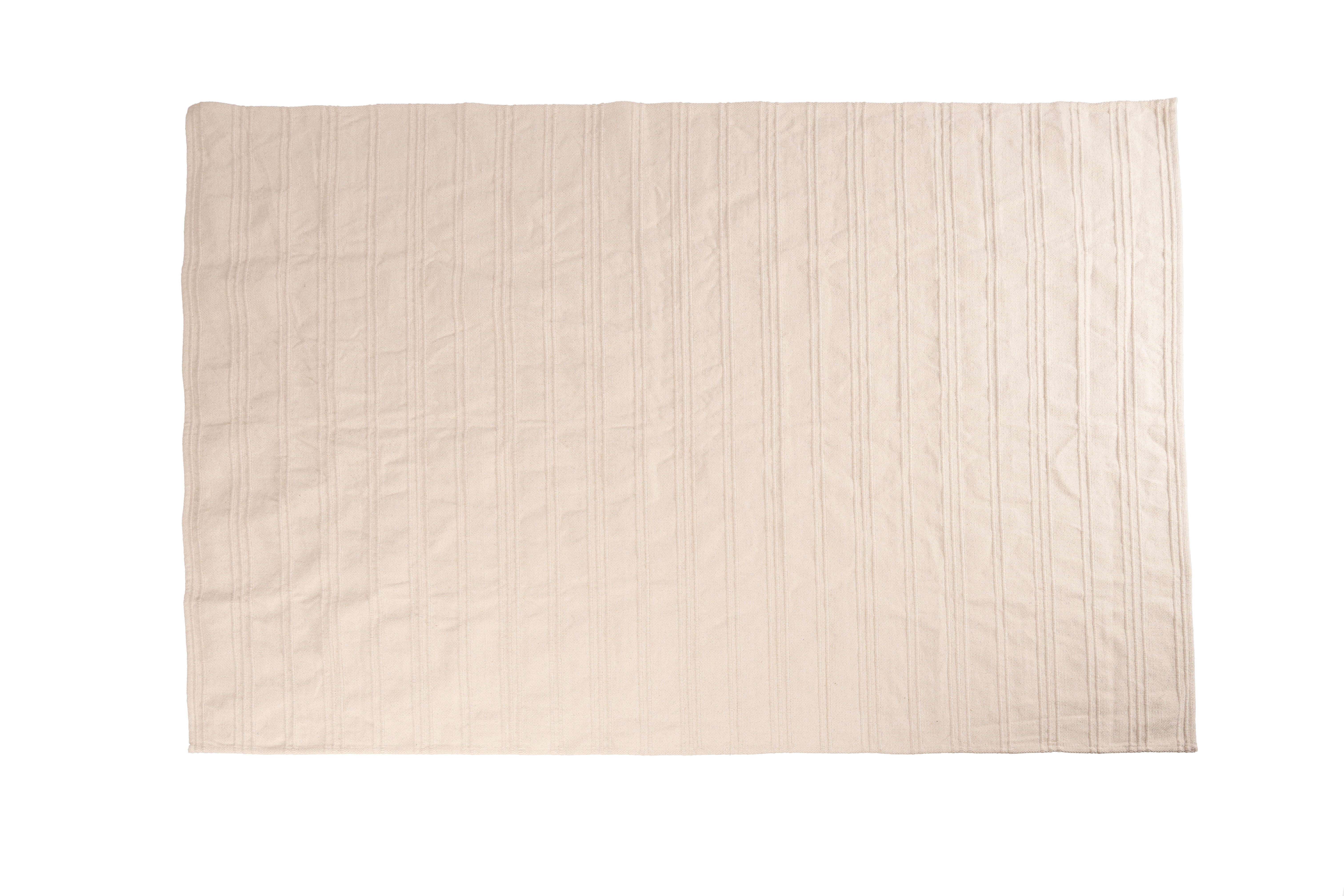 Alfombra algodón Cotty 160x230cm tejido plano  liso beige paper - 13