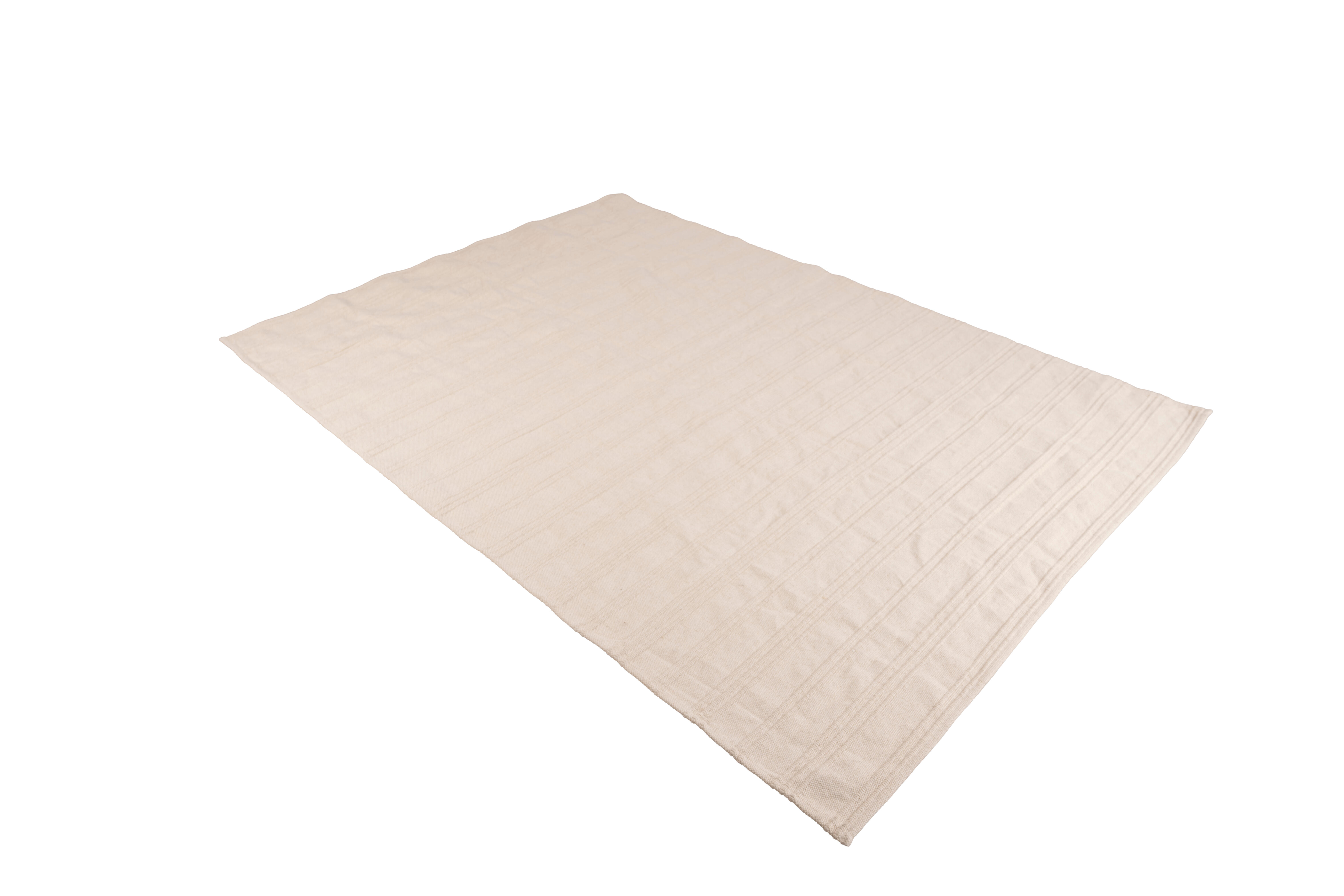 Alfombra algodón tejido plano cotty beige paper 160x230cm