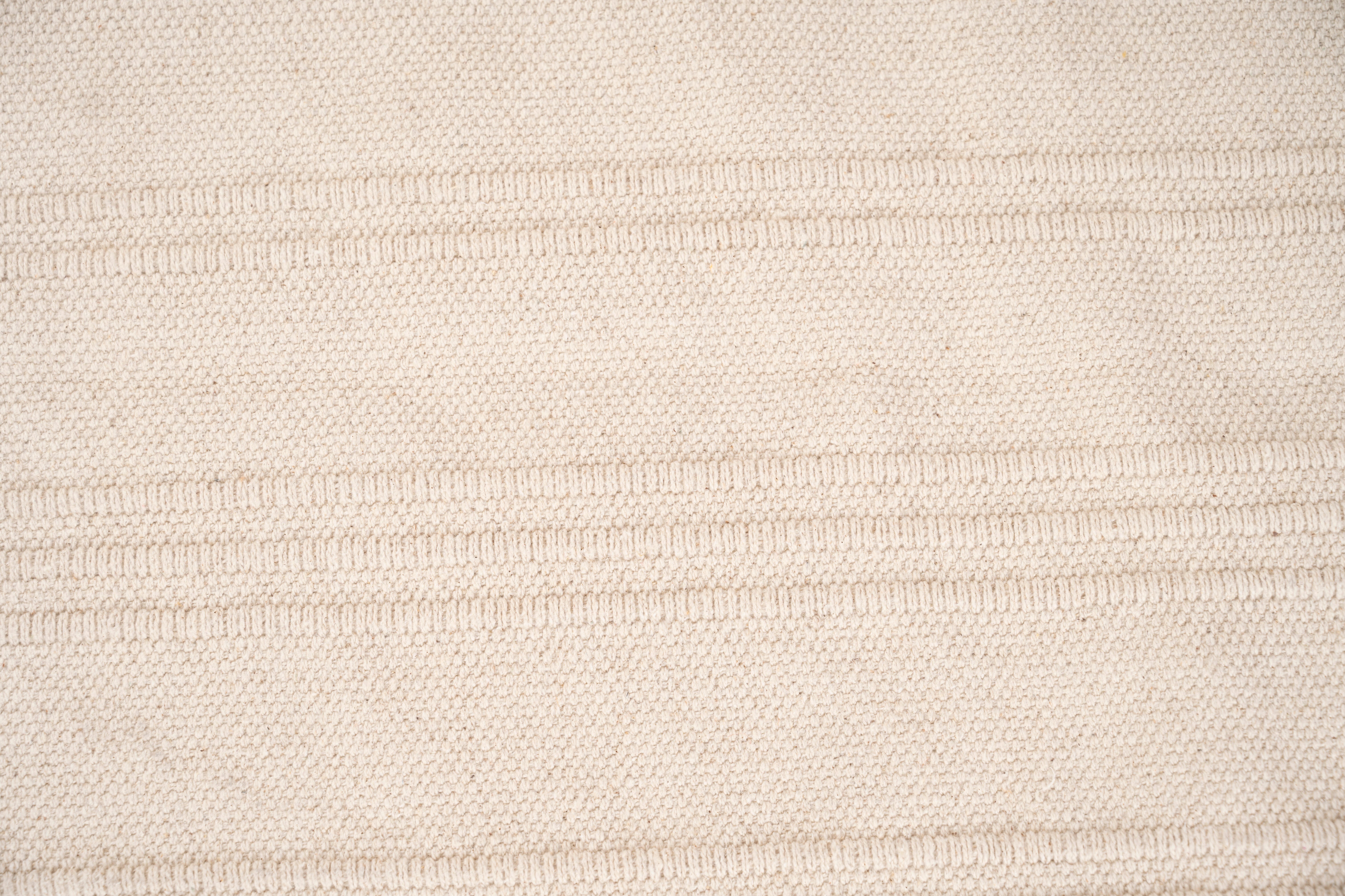 Alfombra algodón Cotty 160x230cm tejido plano  liso beige paper - 10