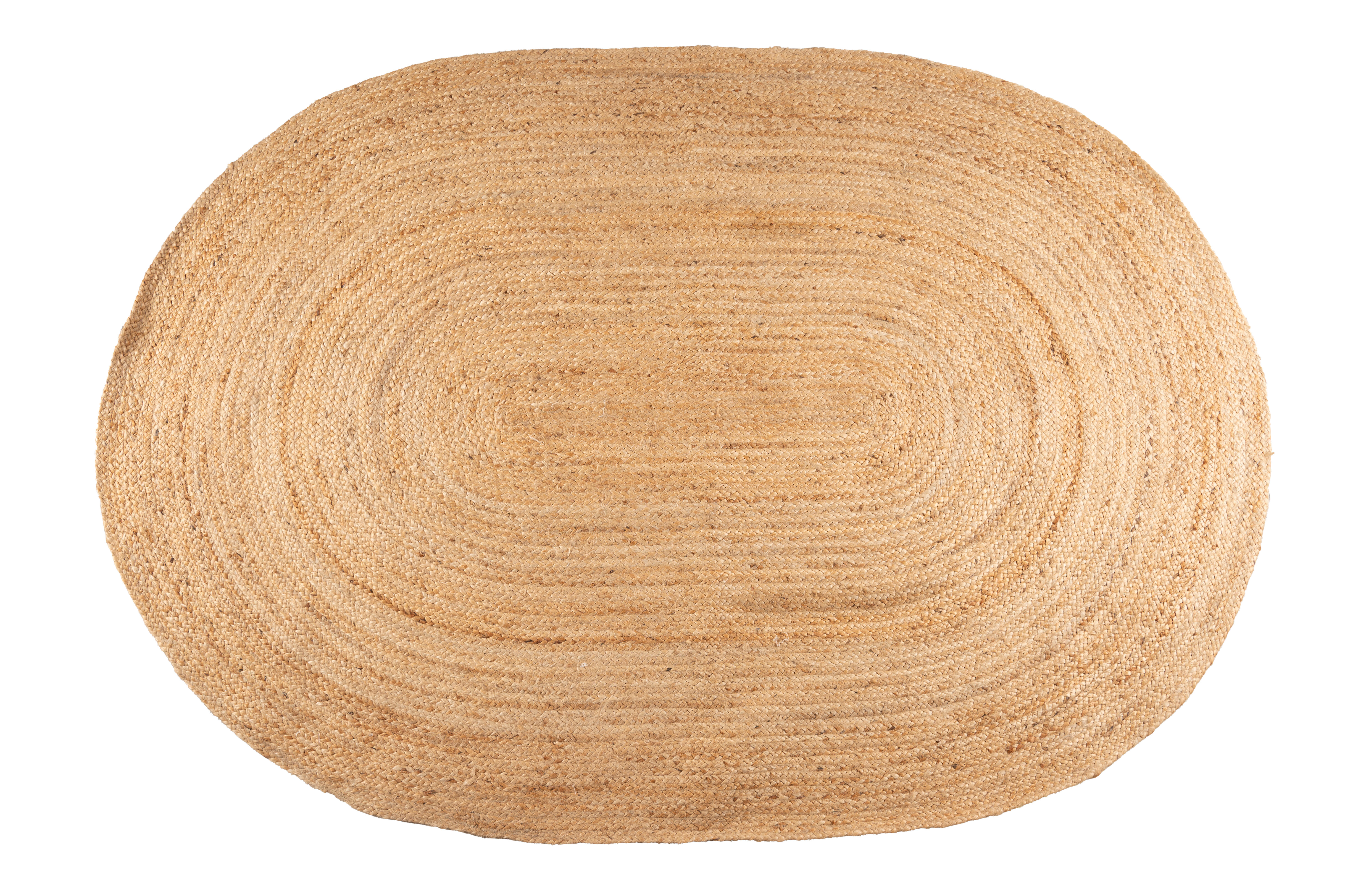 Alfombra yute tejido plano inspire nils natural ovalada 160x230cm