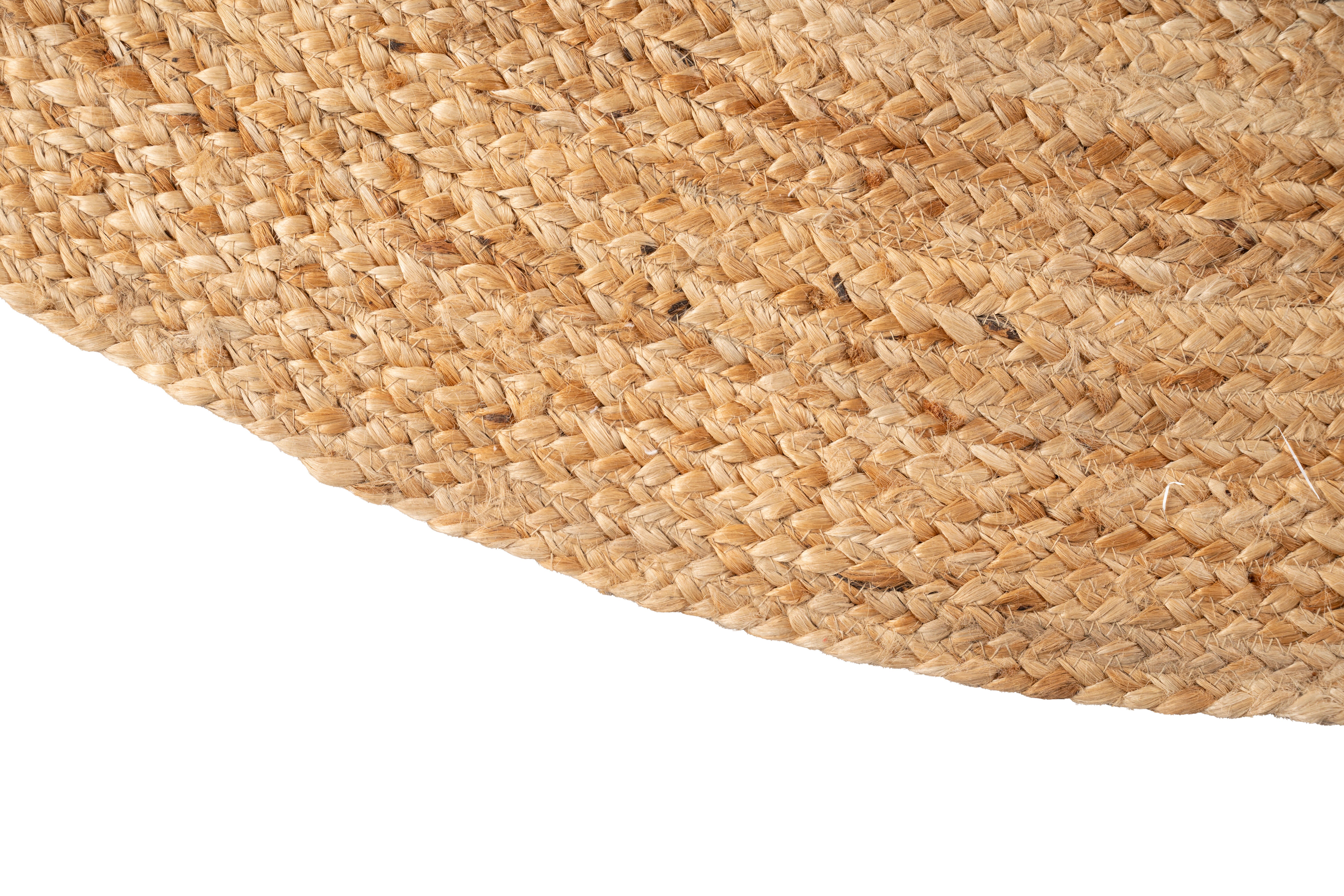 Alfombra yute tejido plano INSPIRE Nils beige natural ovalada 160x230cm - 8