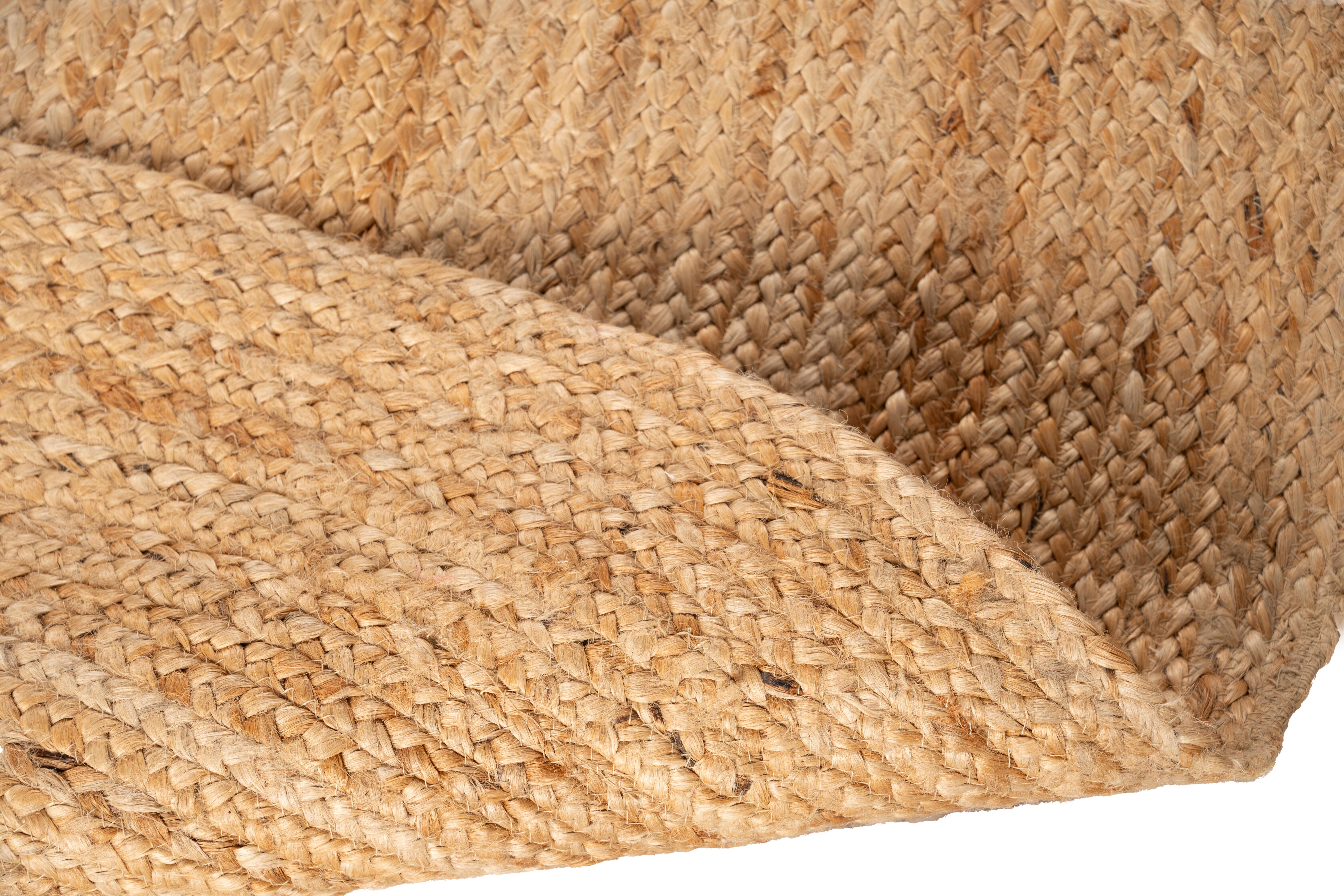 Alfombra yute tejido plano INSPIRE Nils beige natural ovalada 160x230cm - 7